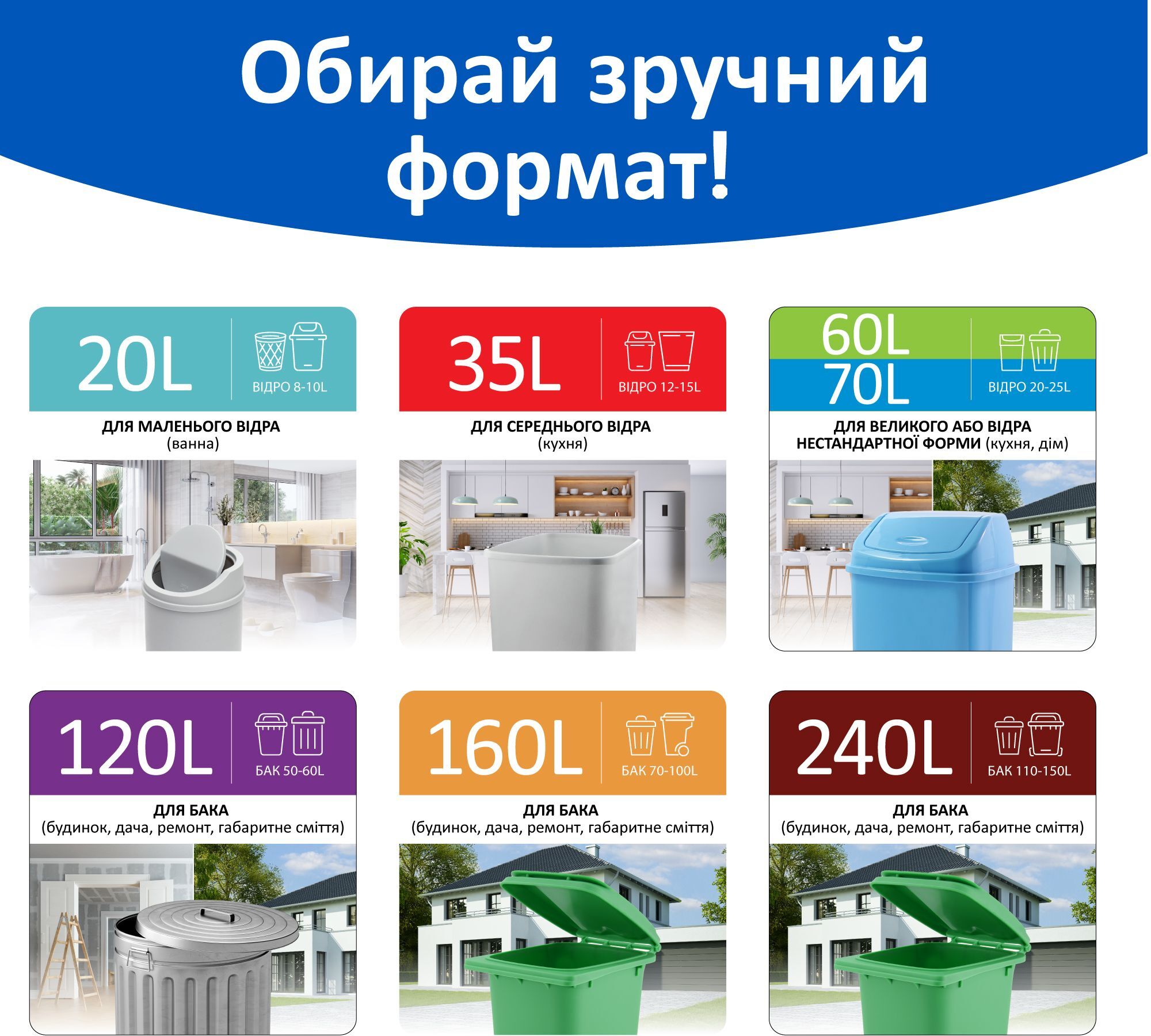 Пакеты для мусора с затяжкой Фрекен Бок Фиолетовые 35л*70шт фото 4