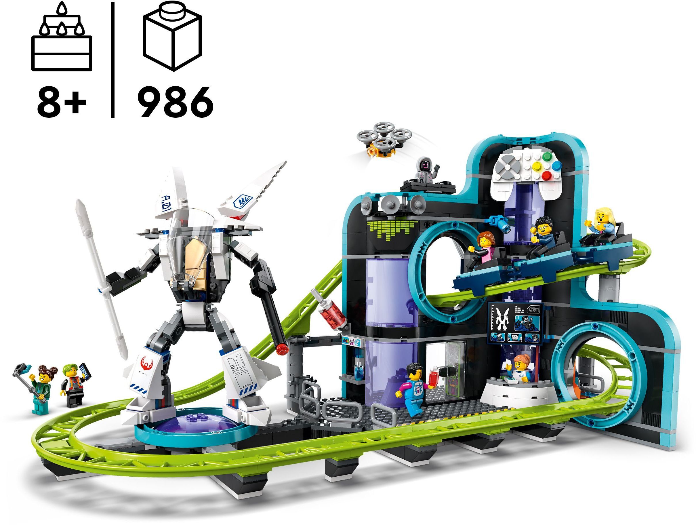 LEGO 60421 City Парк развлечений «Мир роботов» фото 2
