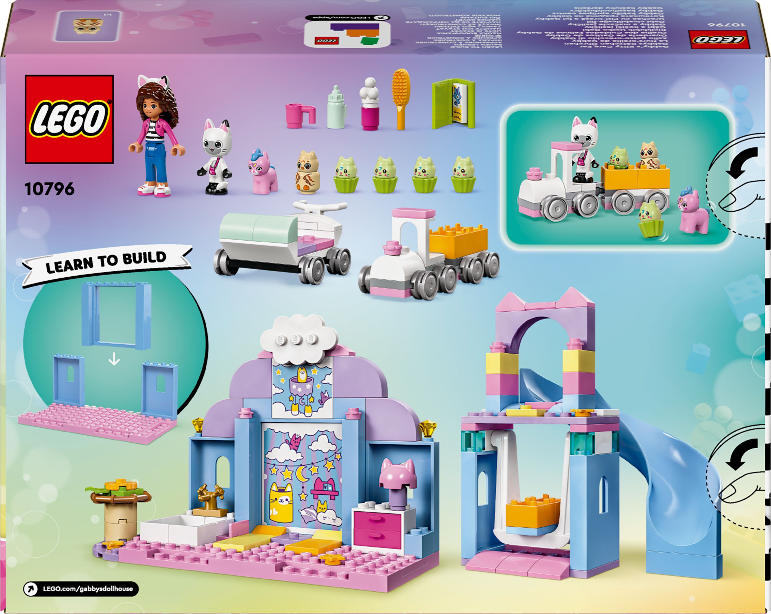 LEGO 10796 Gabby's Dollhouse Мини-кото-ясли Габби фото 10