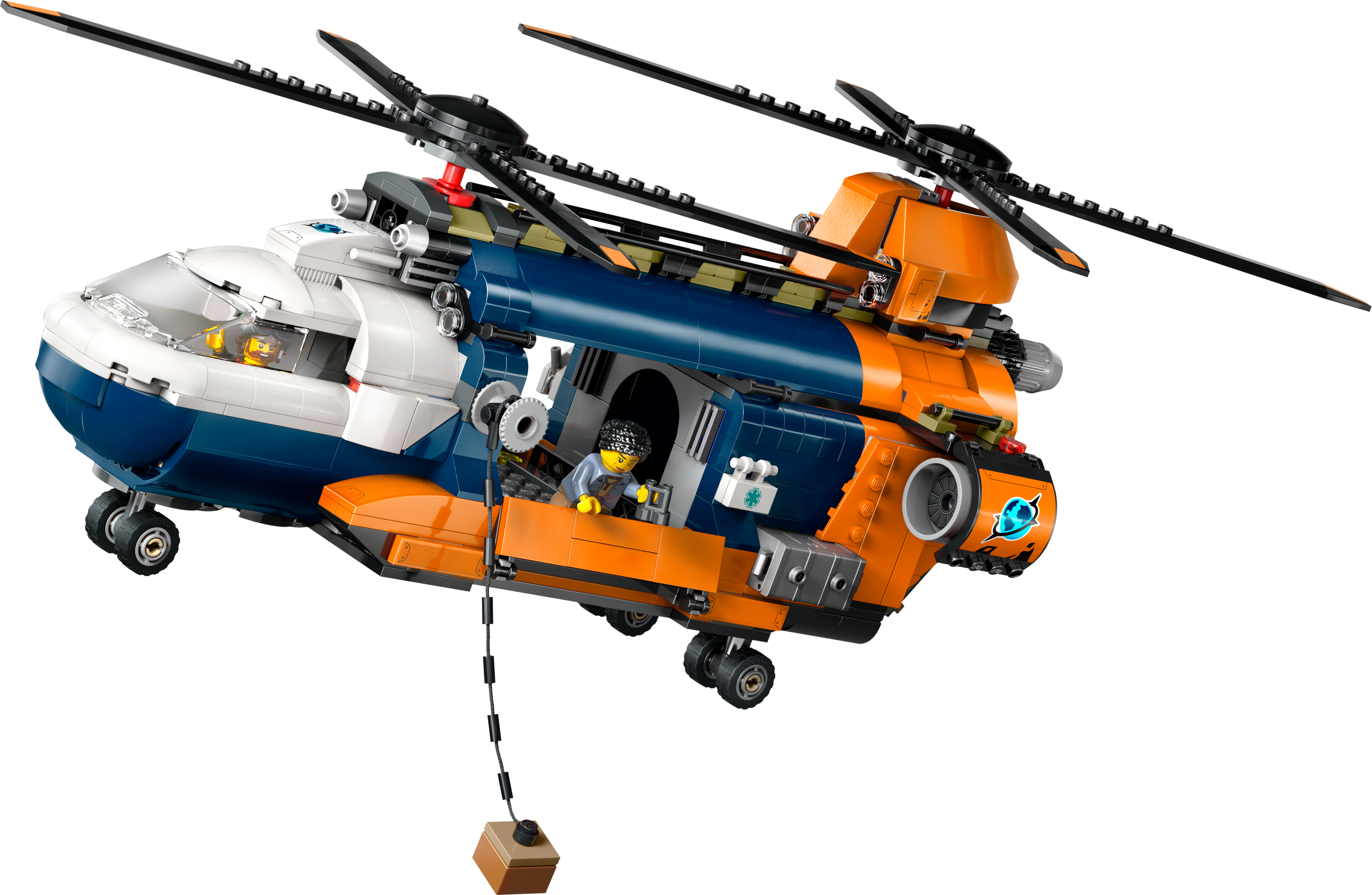 Конструктор LEGO City Вертолот у базовому таборі для дослідження джунглів 60437фото7