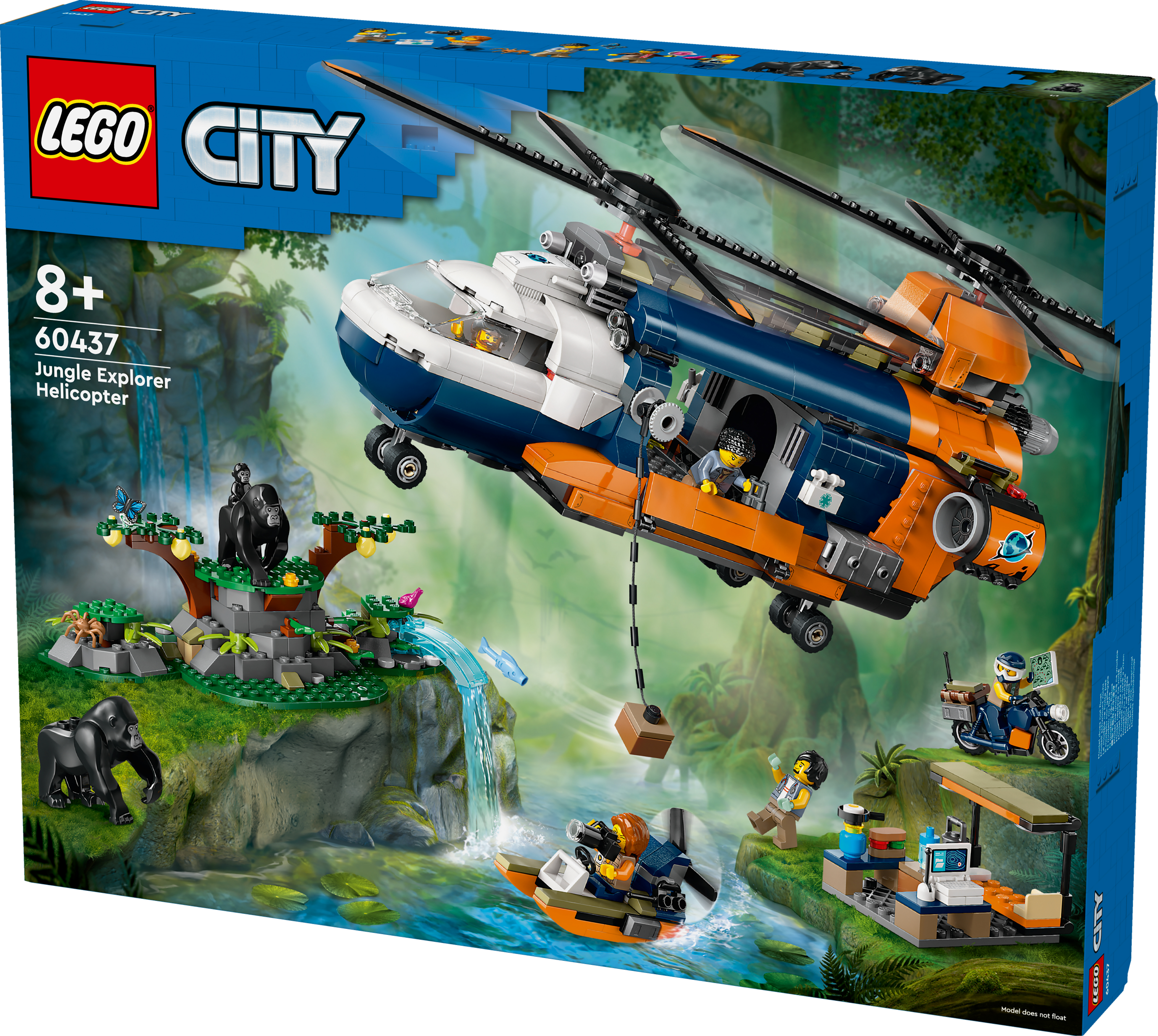 Конструктор LEGO City Вертолот в базовом лагере для иследования джунглей 60437 фото 3
