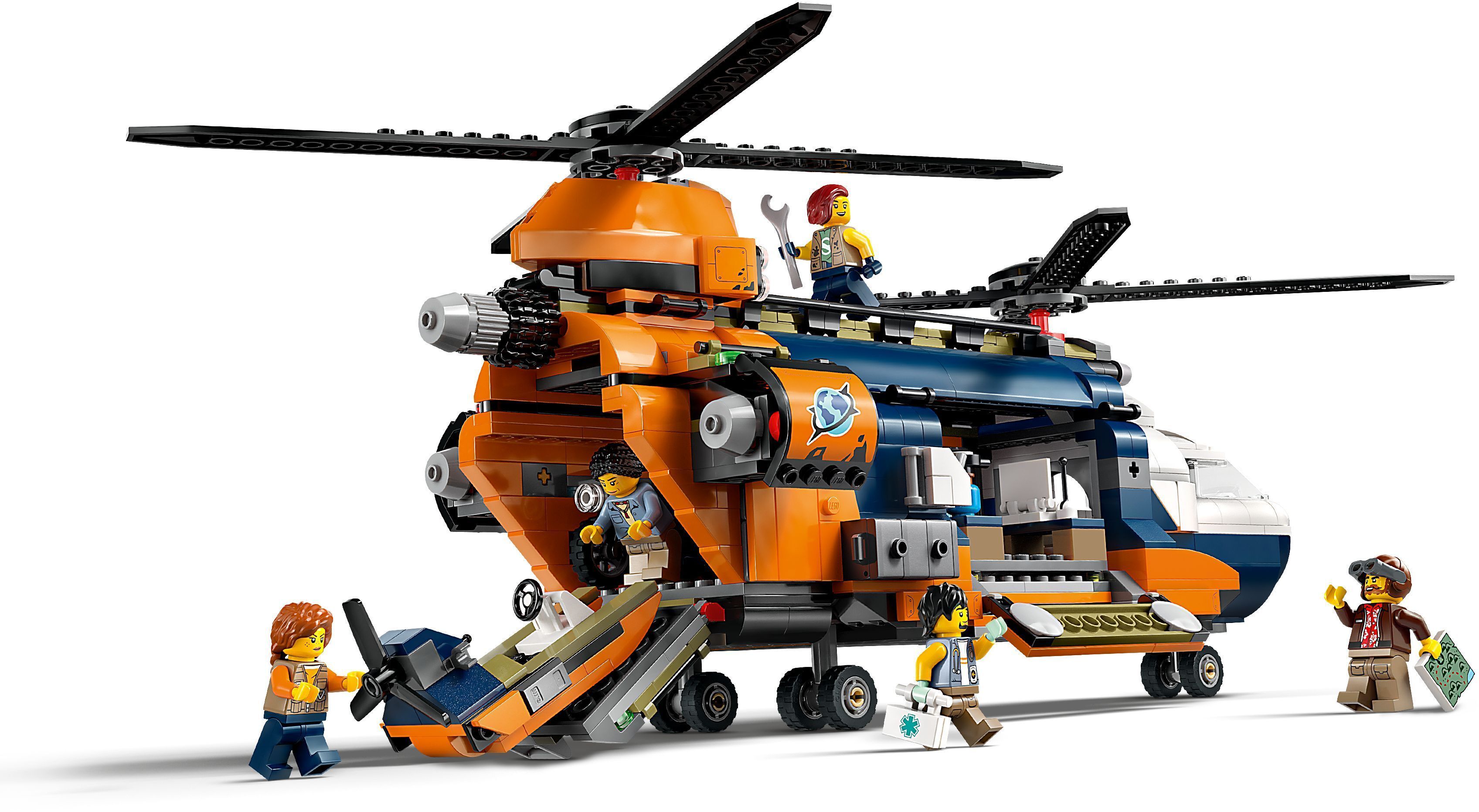 LEGO 60437 City Вертолет в базовом лагере для исследования джунглей фото 4