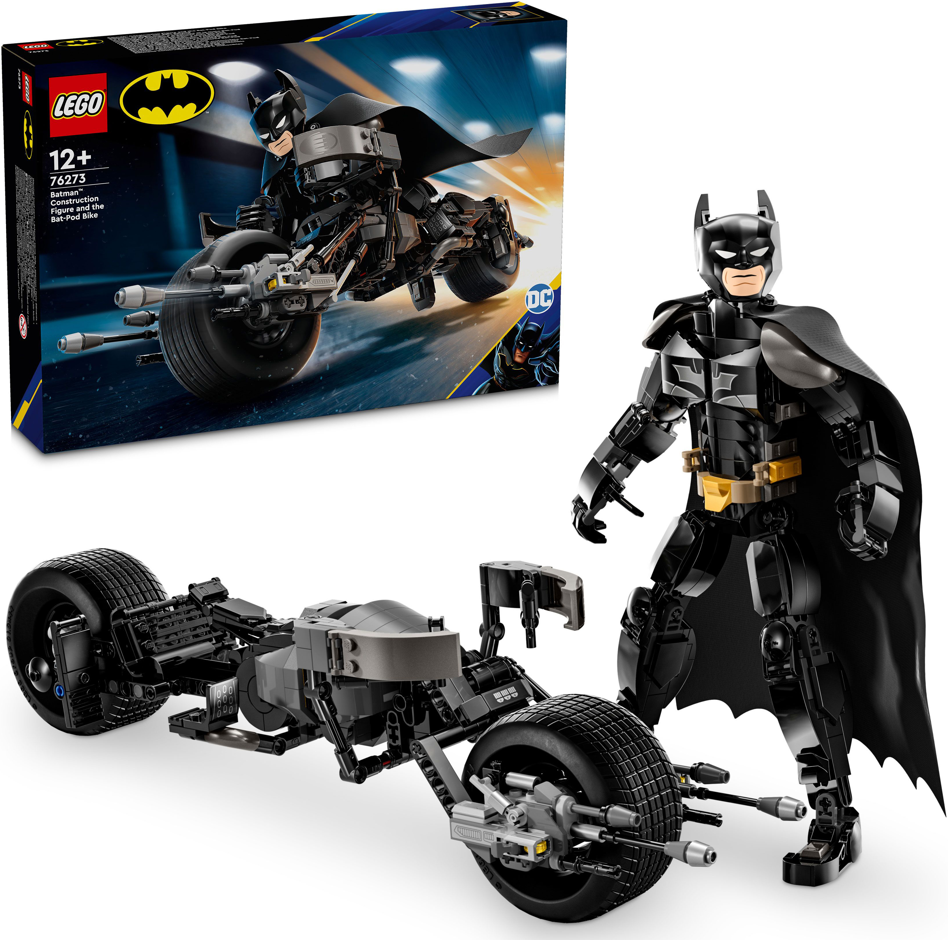 Конструктор LEGO Batman Фігурка Бетмена для прибирання та бетцикл 76273фото10