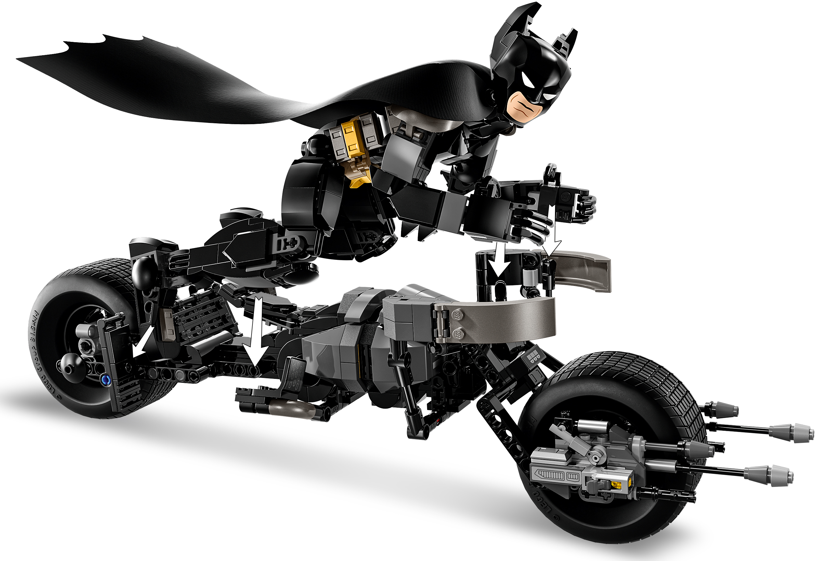 Конструктор LEGO Batman Фігурка Бетмена для прибирання та бетцикл 76273фото7