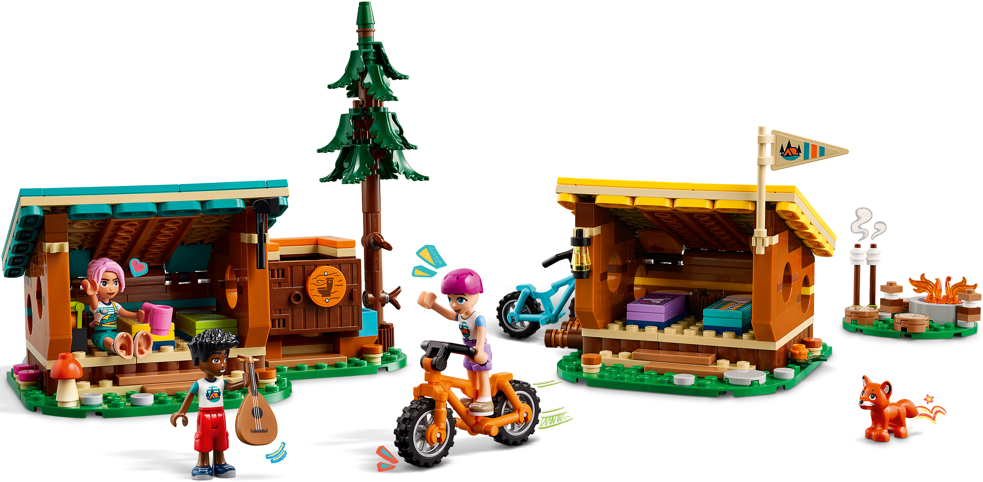 Конструктор LEGO Friends Уютные домики в приключенческом лагере 42624 фото 6