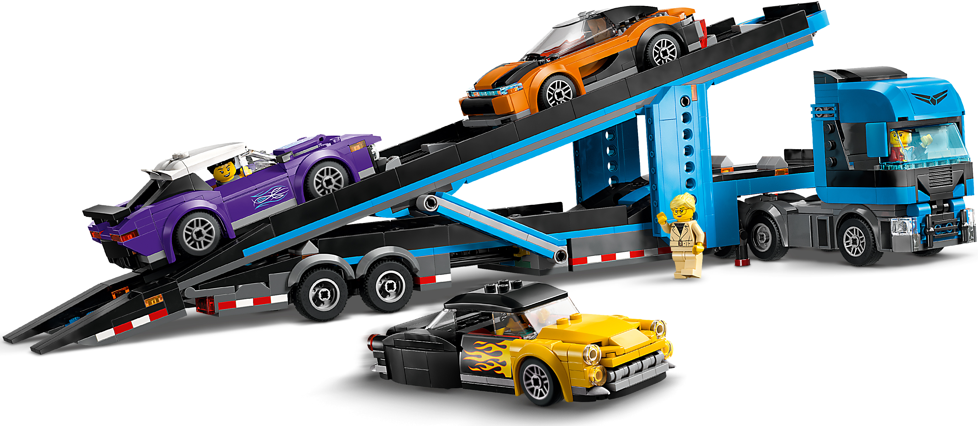 Конструктор LEGO City Грузовик-транспортьор со спортивными авто 60408 фото 6