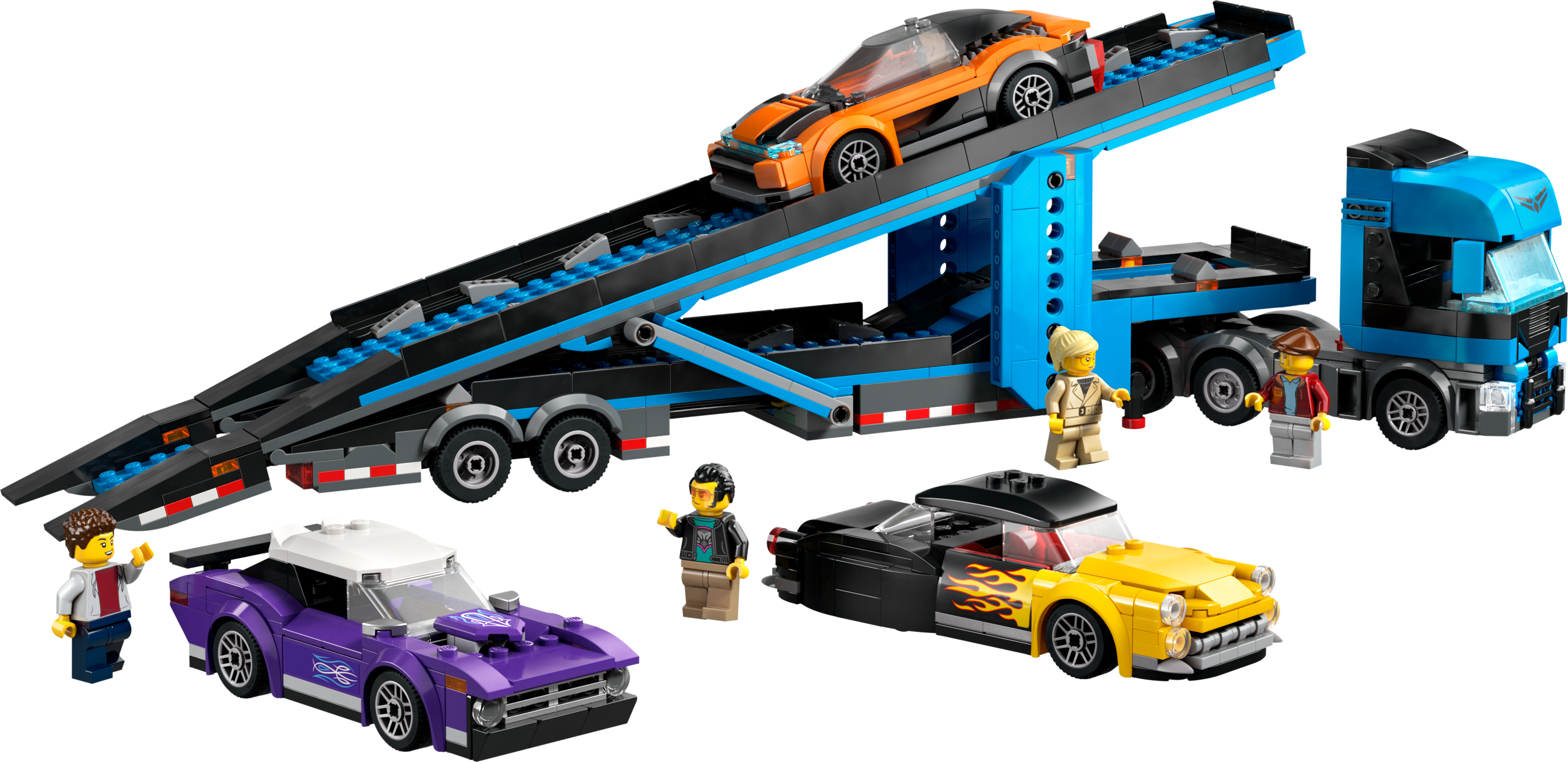Конструктор LEGO City Грузовик-транспортьор со спортивными авто 60408 фото 7