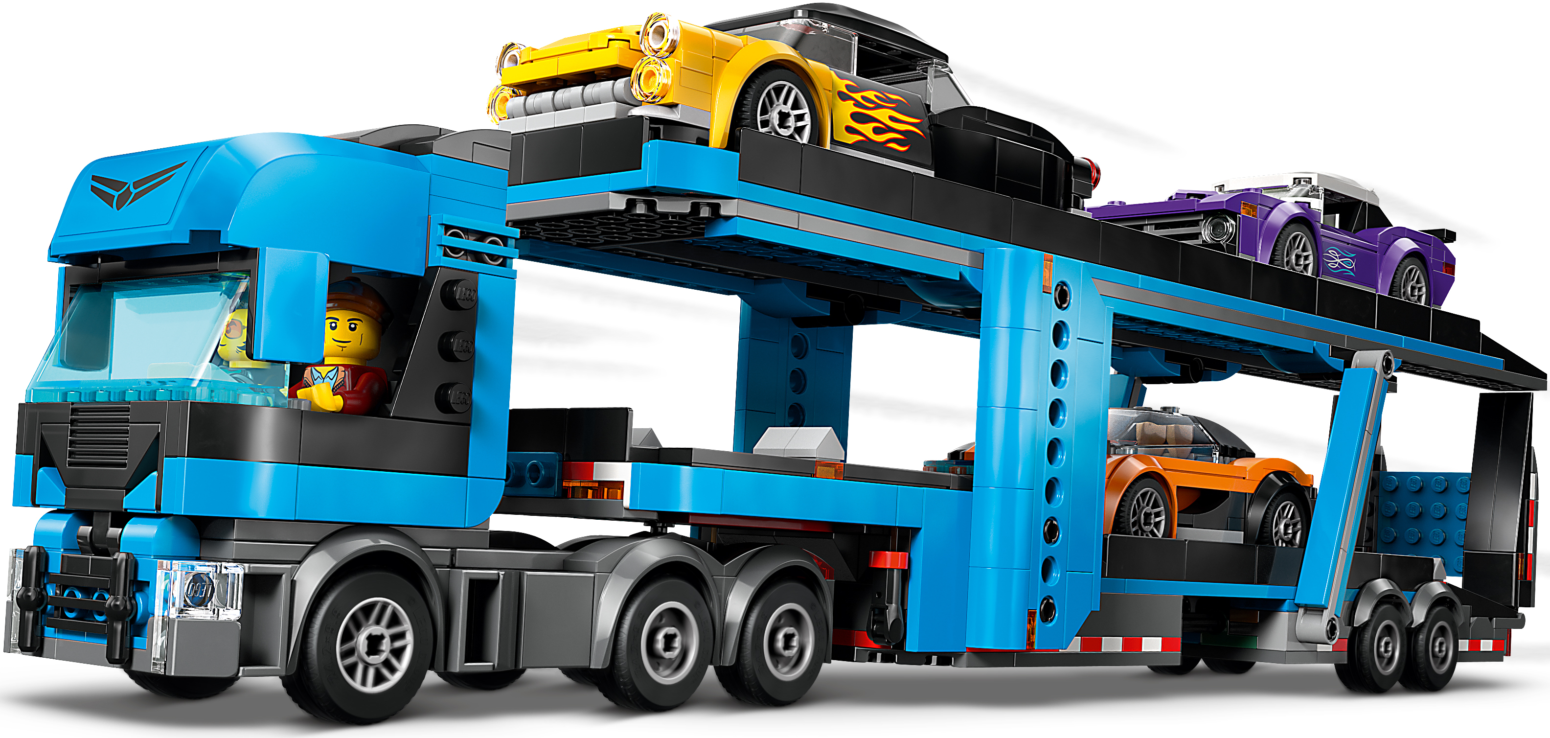 Конструктор LEGO City Грузовик-транспортьор со спортивными авто 60408 фото 4