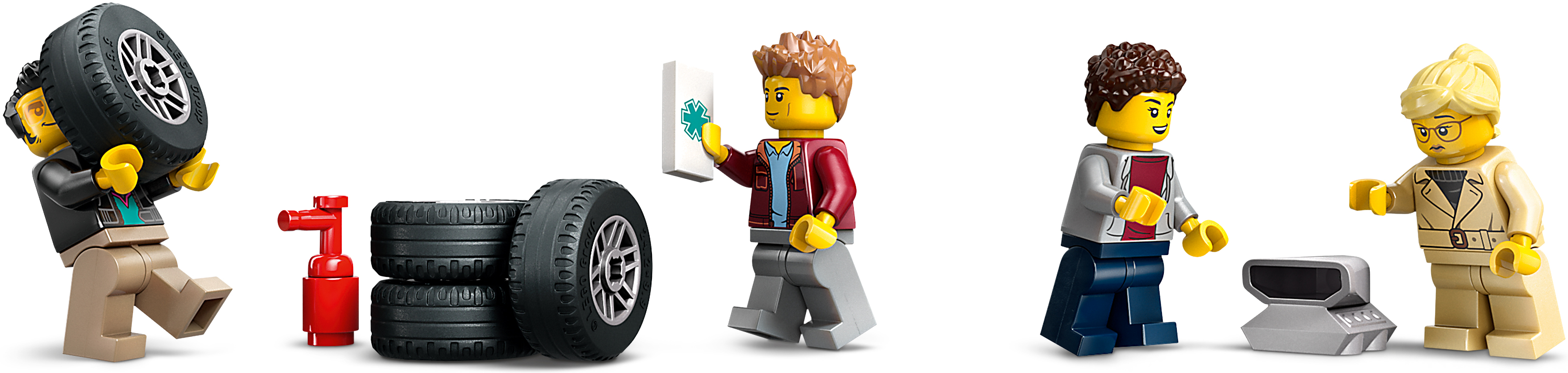 Конструктор LEGO City Грузовик-транспортьор со спортивными авто 60408 фото 11