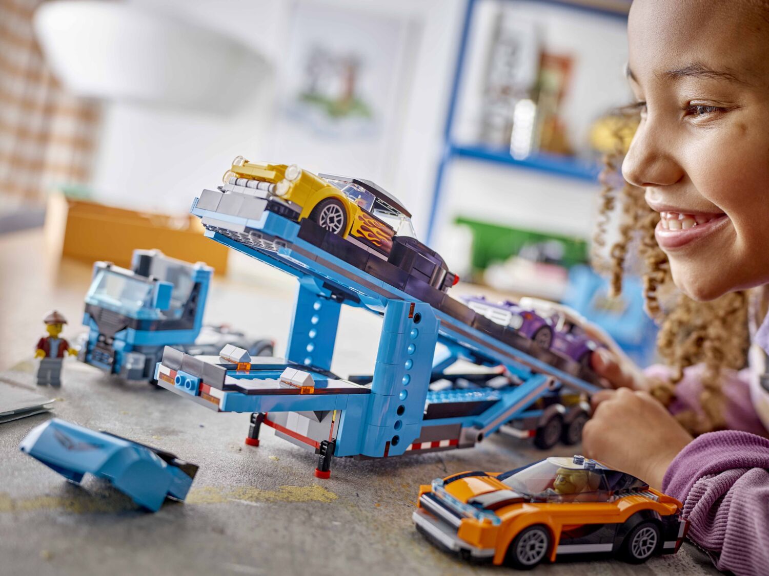 LEGO 60408 City Вантажівка-транспортер зі спортивними автофото