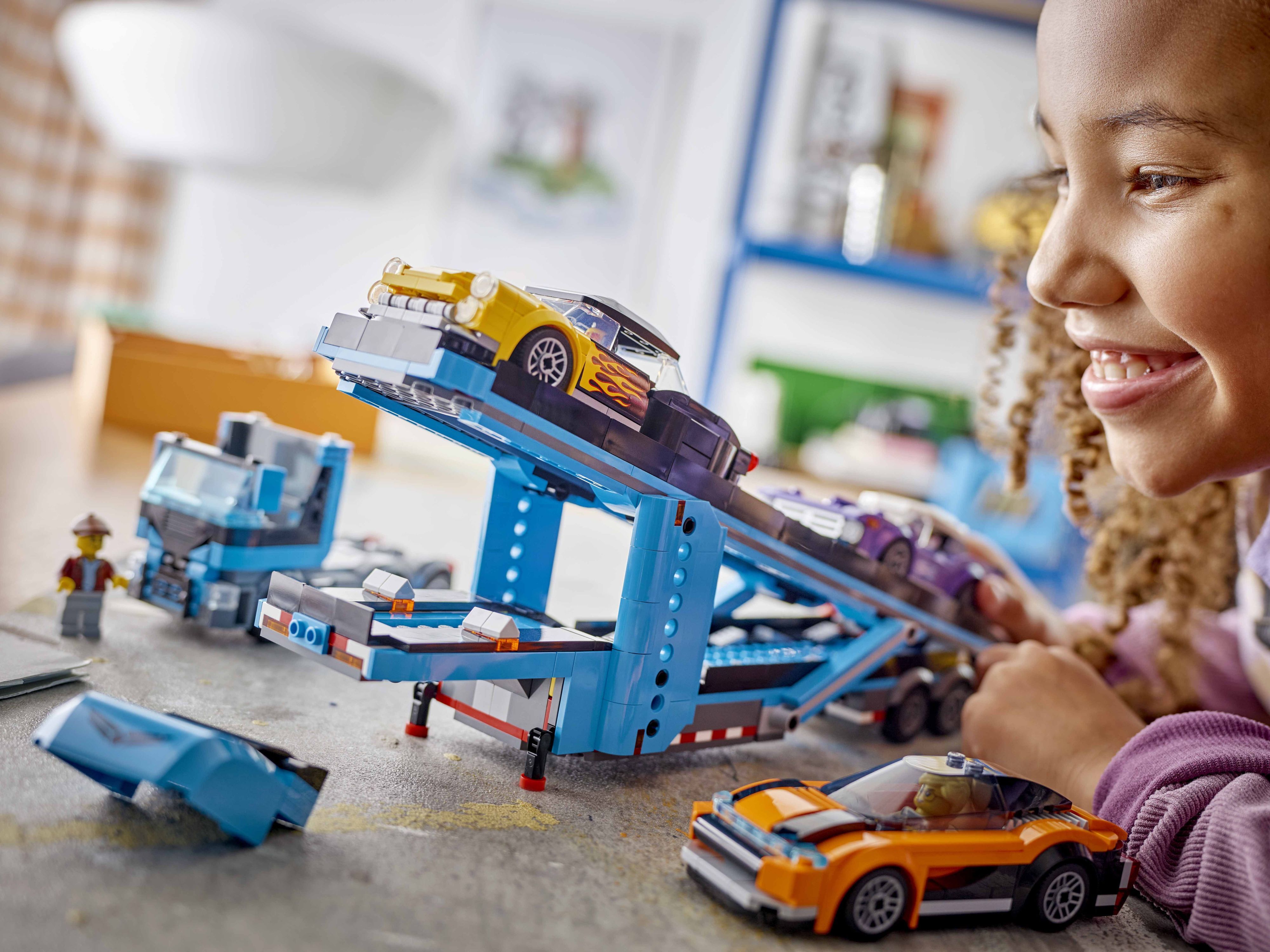 LEGO 60408 City Вантажівка-транспортер зі спортивними автофото9