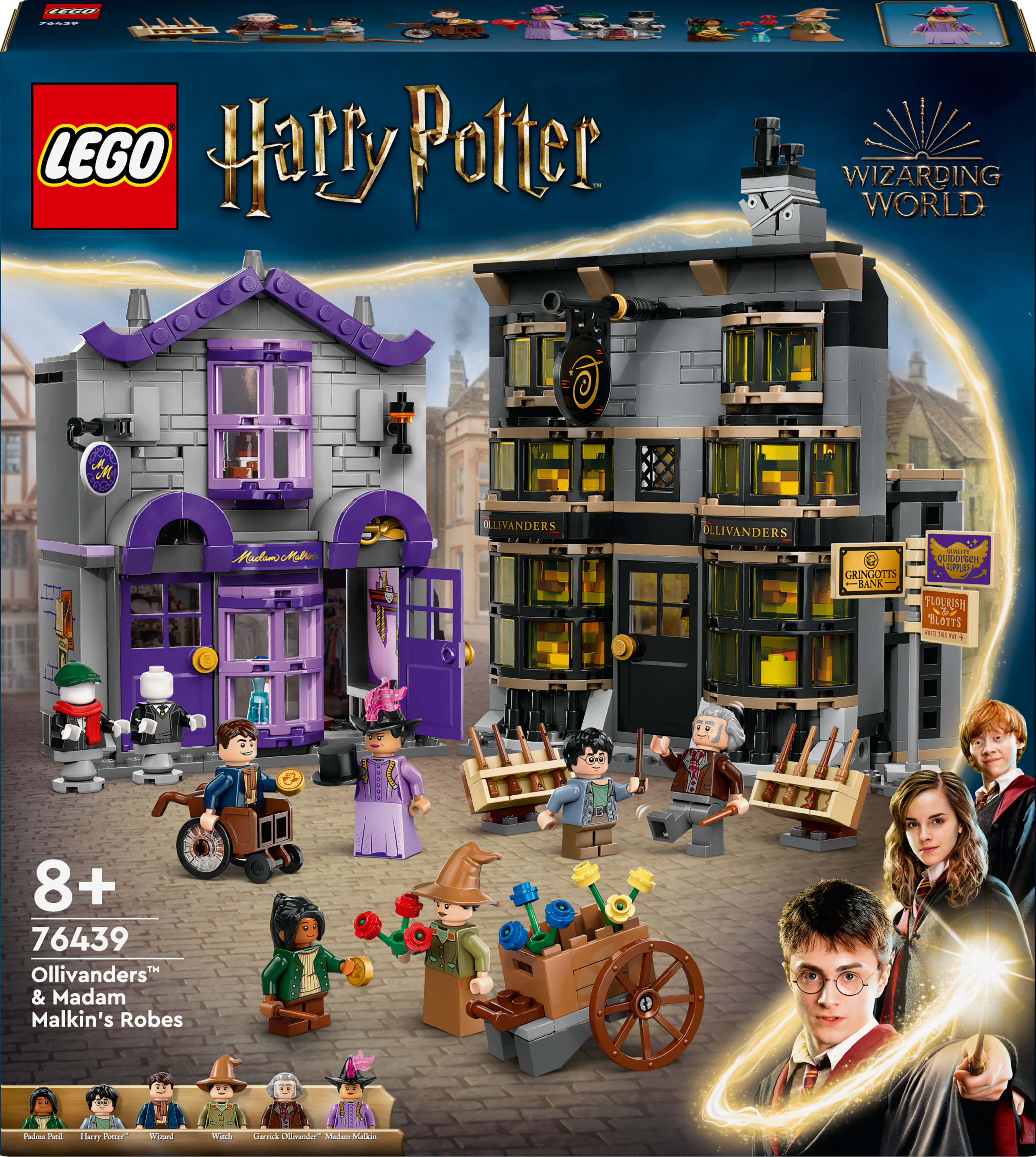 Конструктор LEGO 76439 Harry Potter Магазини Олівандера та мантій від Мадам Малкінфото2