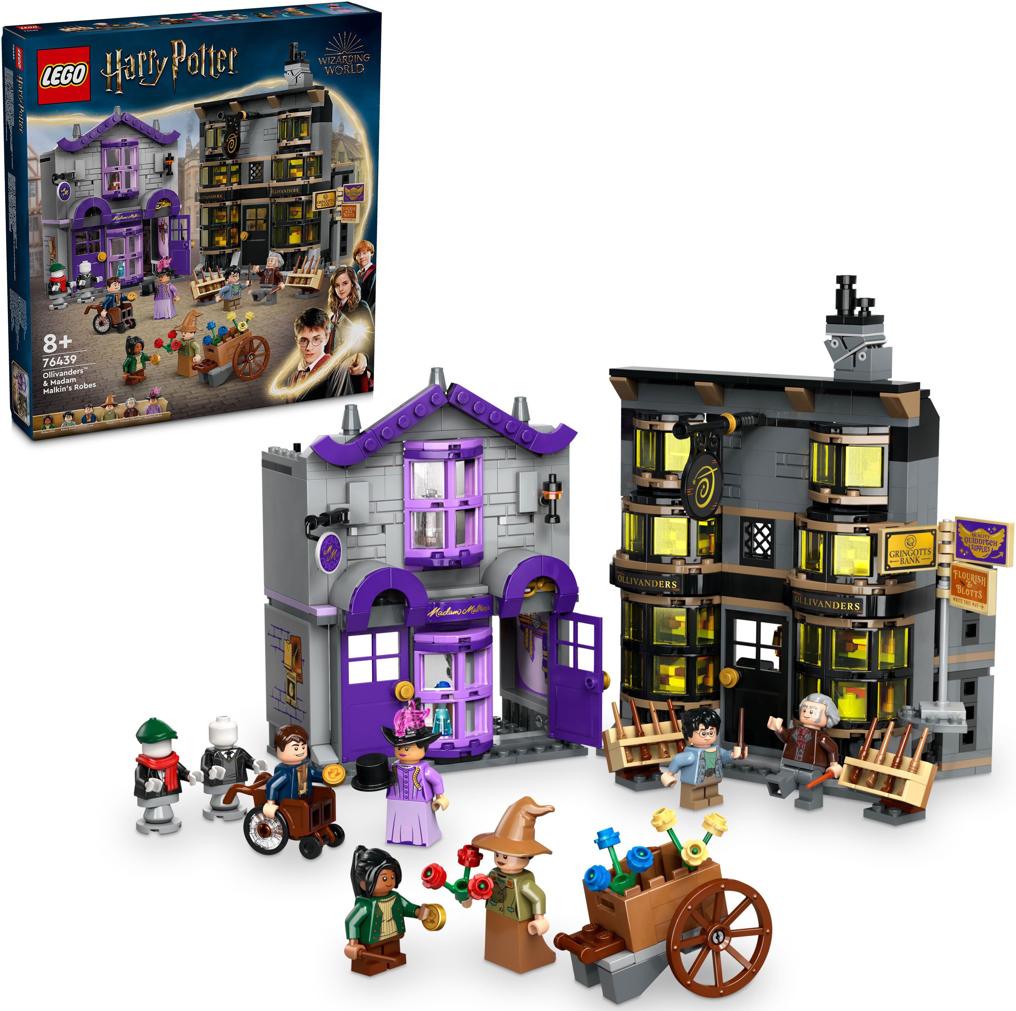 Конструктор LEGO 76439 Harry Potter Магазини Олівандера та мантій від Мадам Малкінфото19