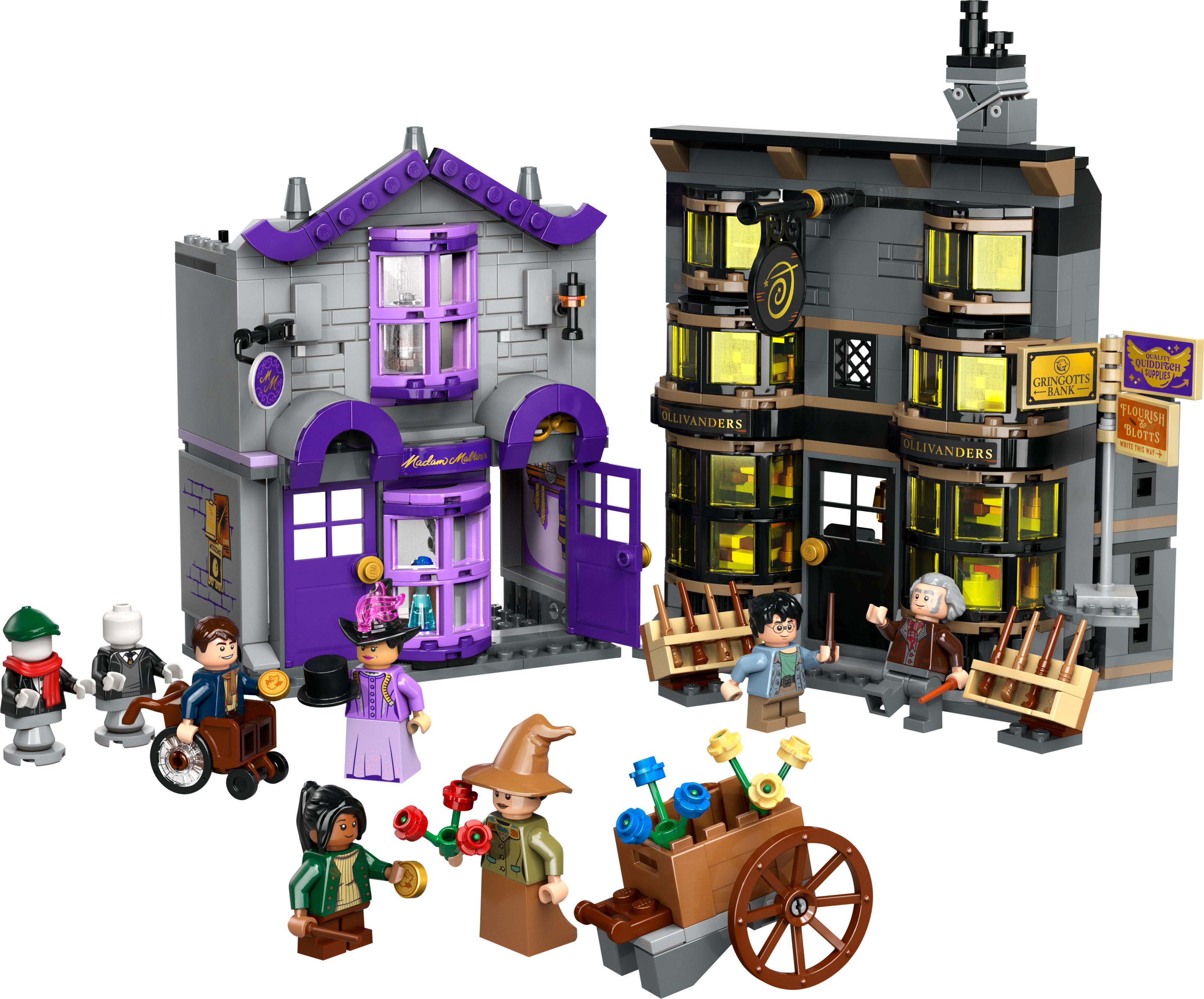 Конструктор LEGO 76439 Harry Potter Магазини Олівандера та мантій від Мадам Малкінфото5
