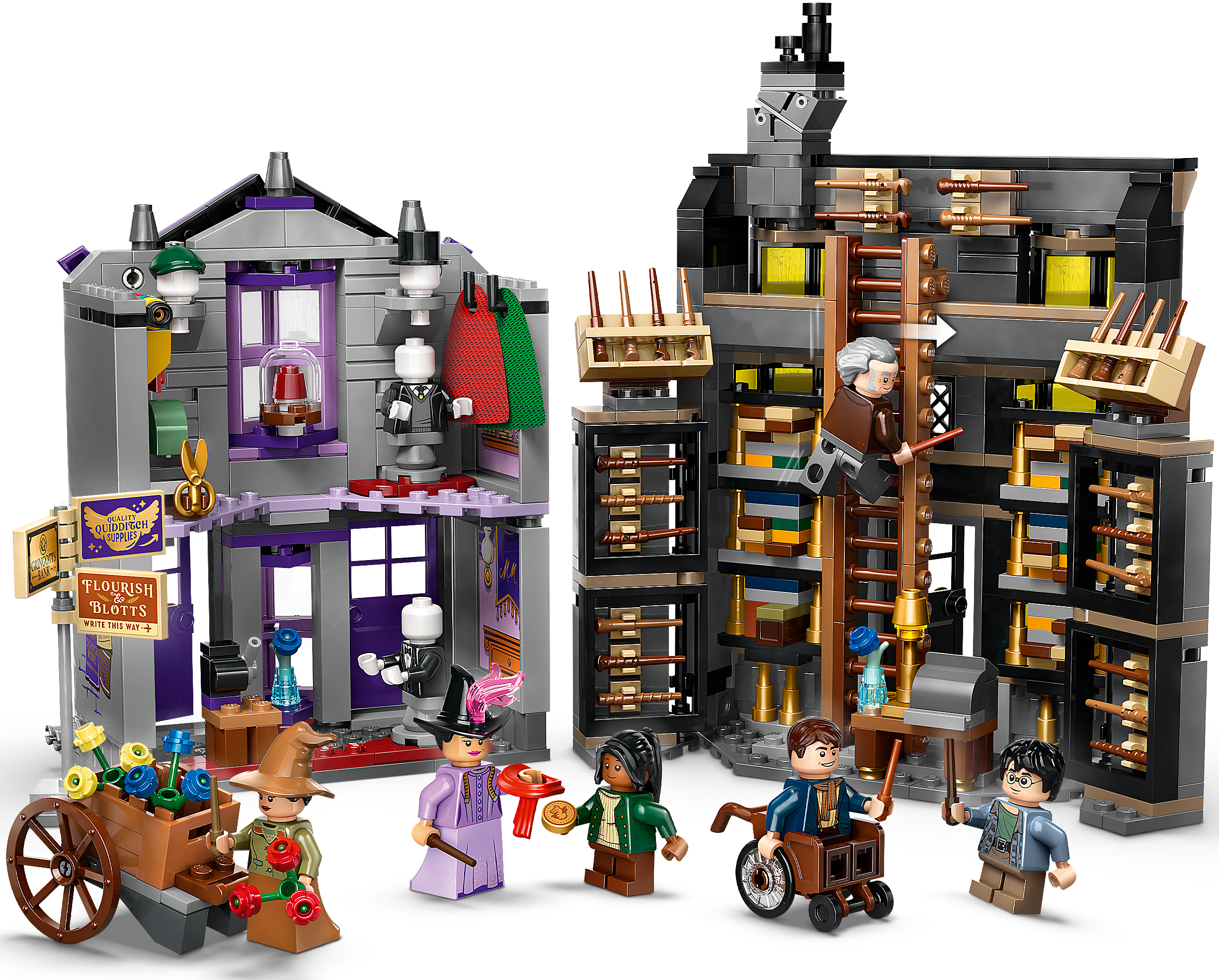 Конструктор LEGO 76439 Harry Potter Магазини Олівандера та мантій від Мадам Малкінфото4