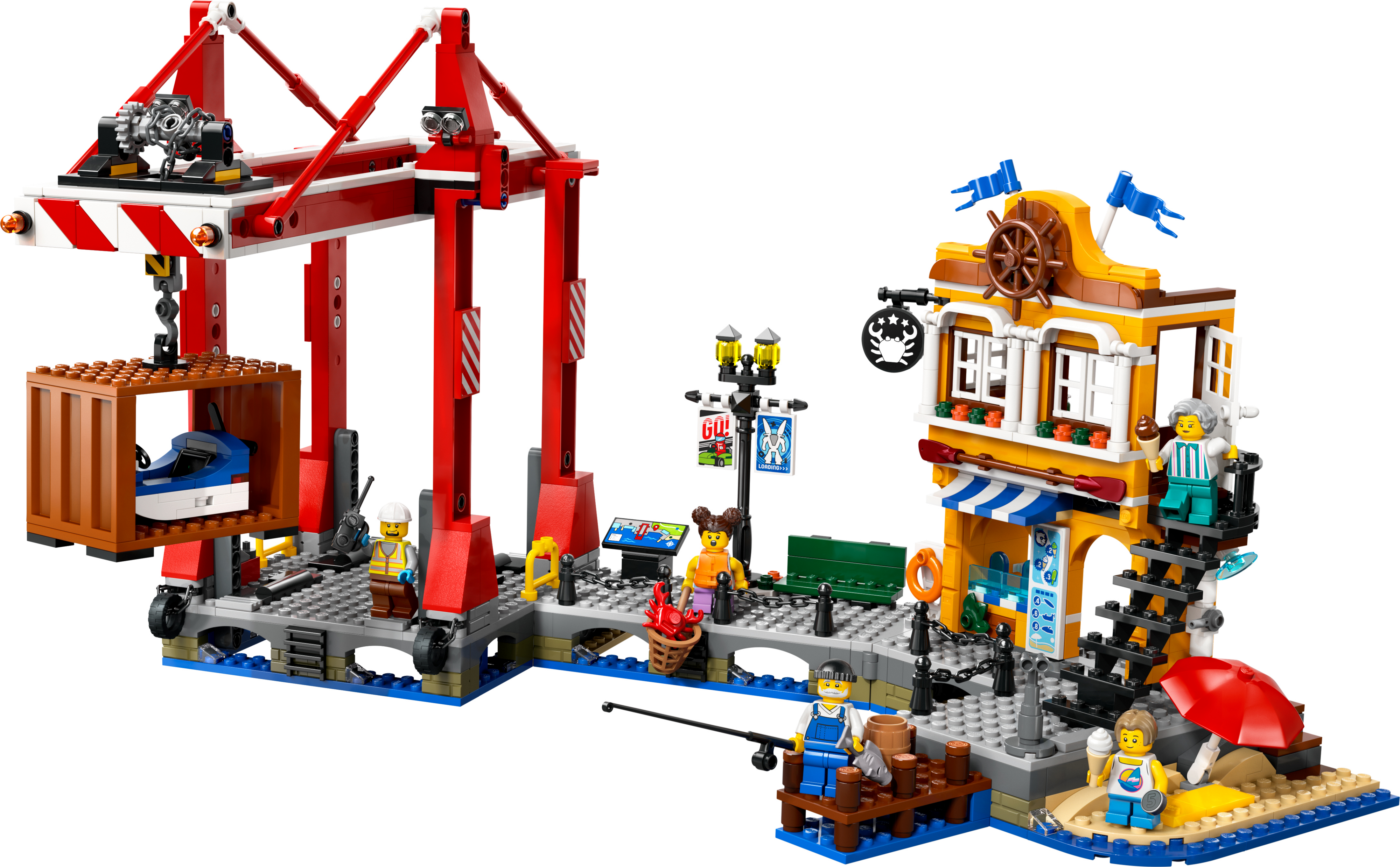 Конструктор LEGO 60422 City Морская гавань с грузовым судномфото6