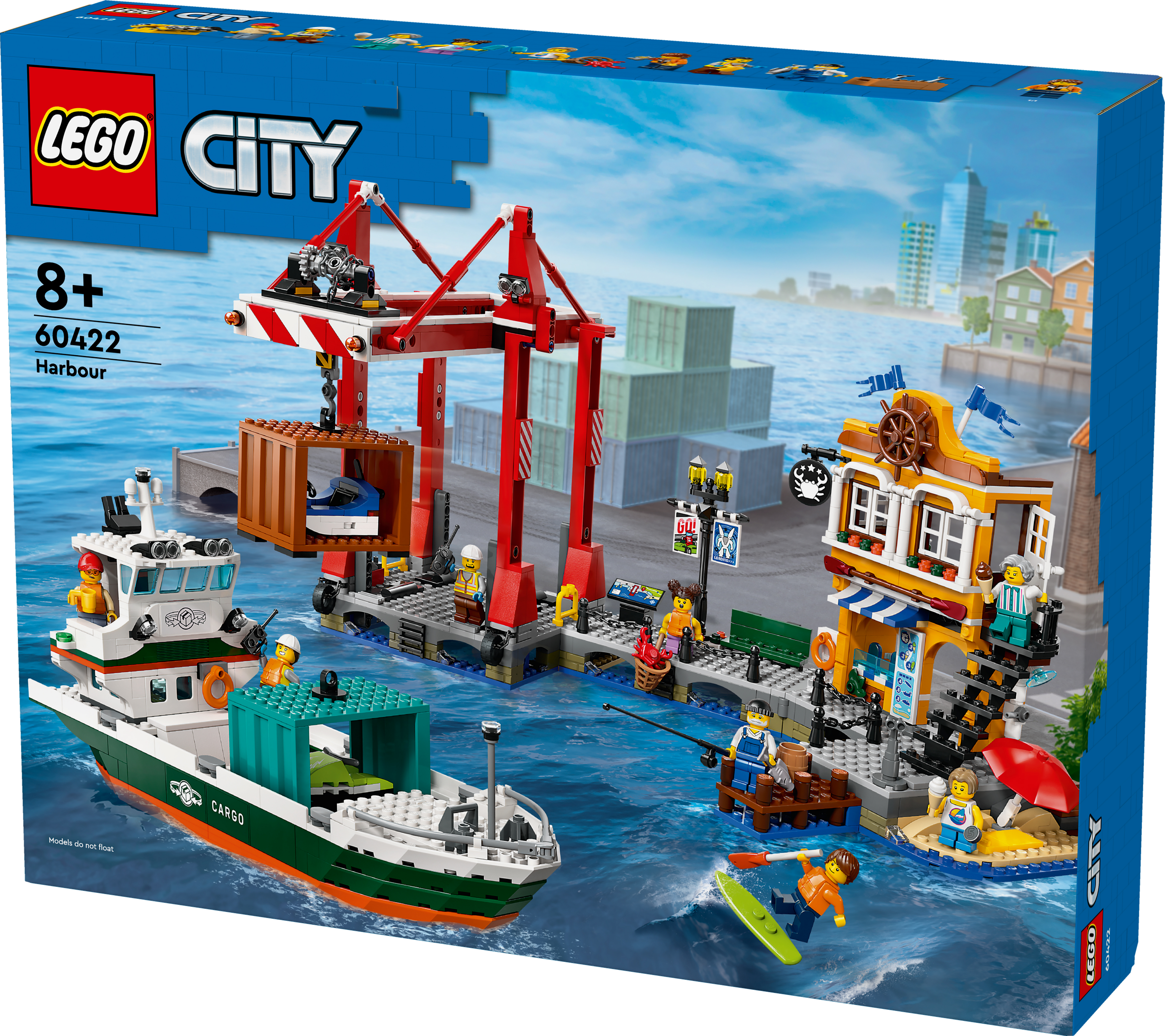 Конструктор LEGO 60422 City Морская гавань с грузовым судномфото3