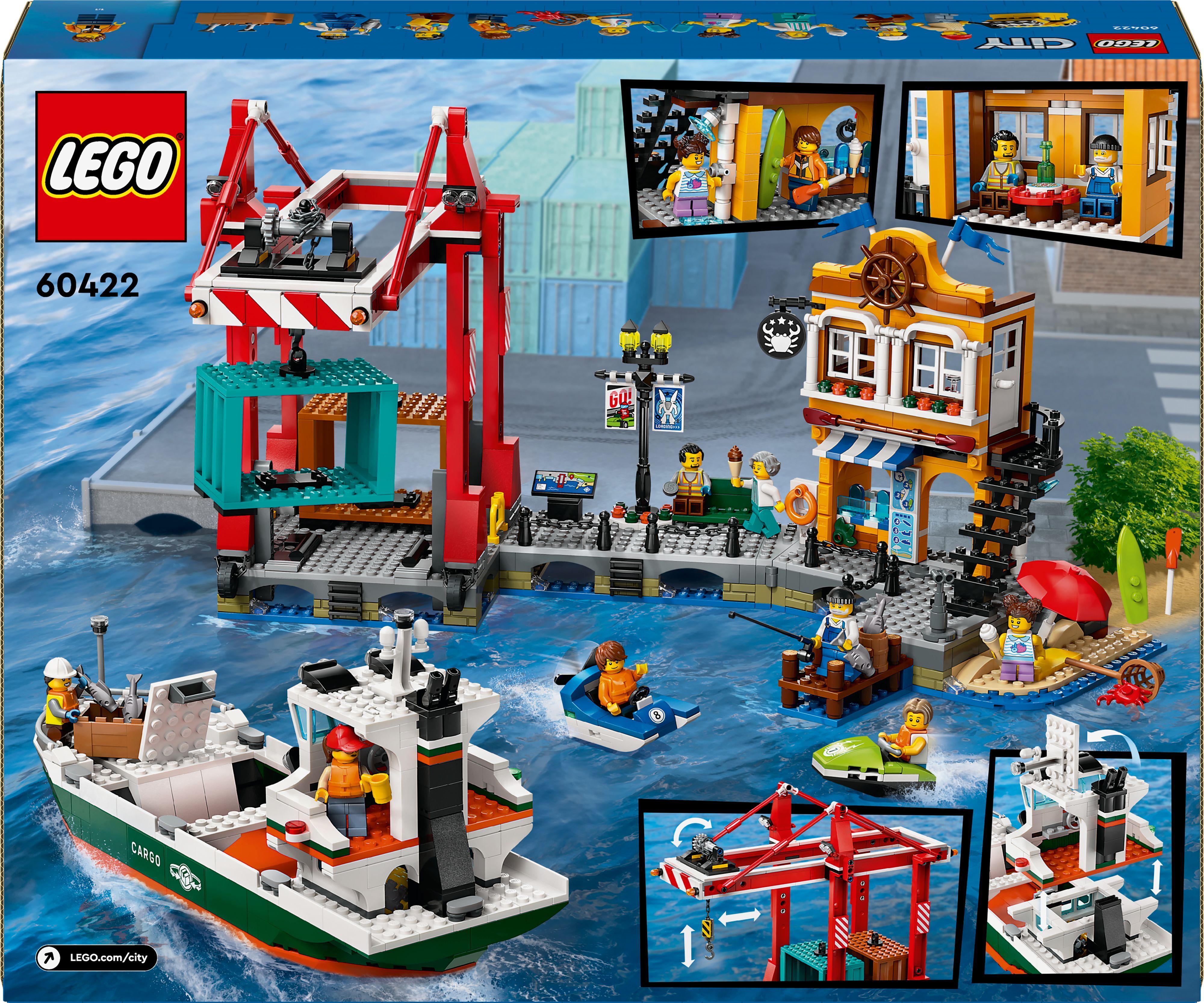 LEGO 60422 City Морская гавань с грузовым судном фото 8