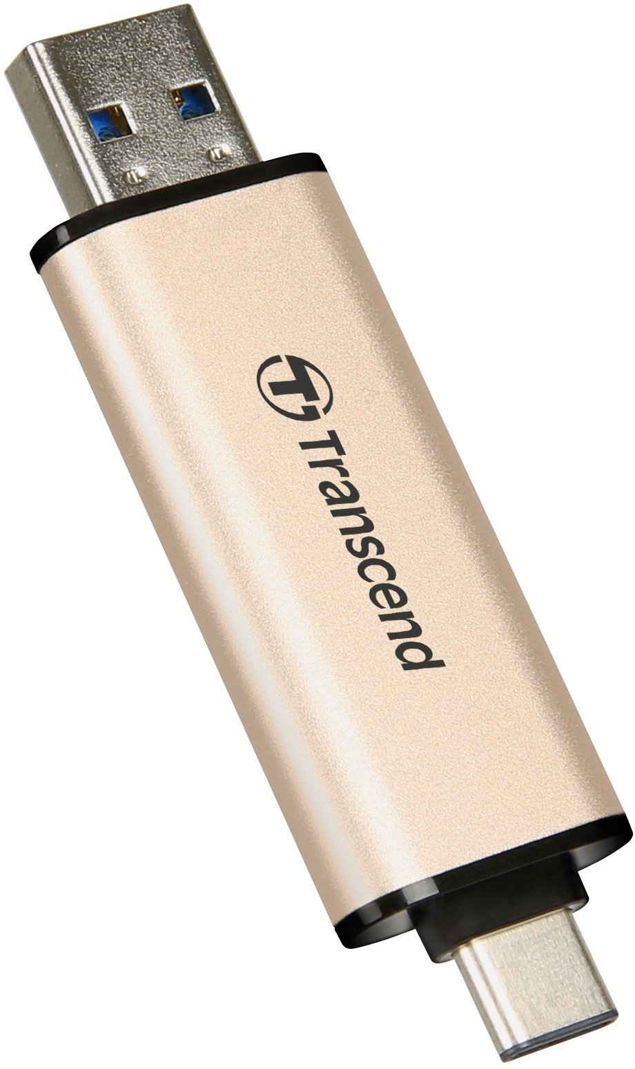 Накопитель USB 3.2 Type-A + Type-C Transcend JetFlash 930 Gold R420/W400MB/s 512GB (TS512GJF930C) фото 4