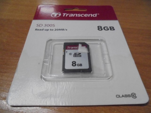 Карта памяти Transcend SD 8GB C10 R20MB/s (TS8GSDC300S) фото 2