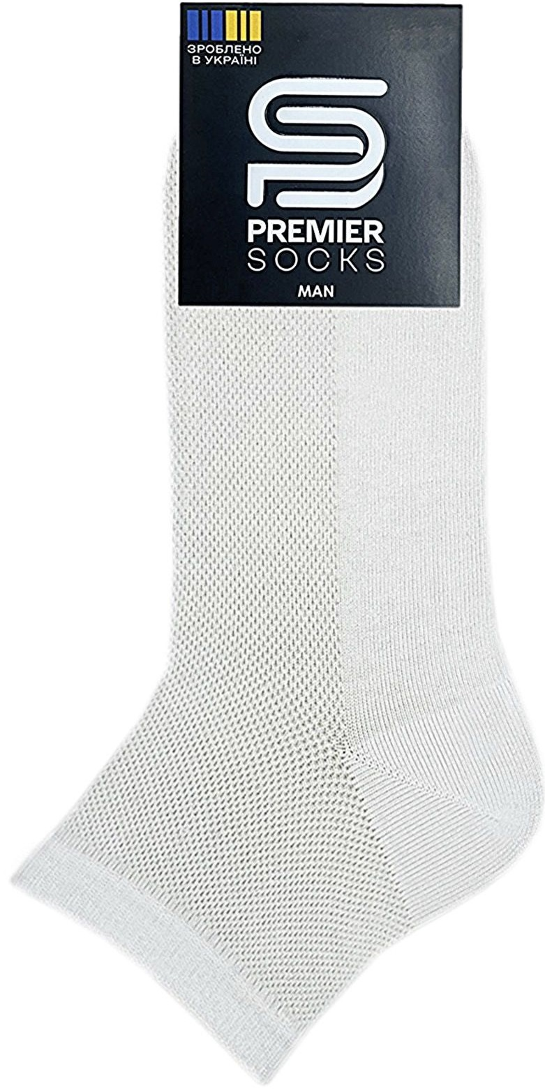 Шкарпетки чоловічі Premier Socks 40-41 1 пара білі (4820163317823)фото2