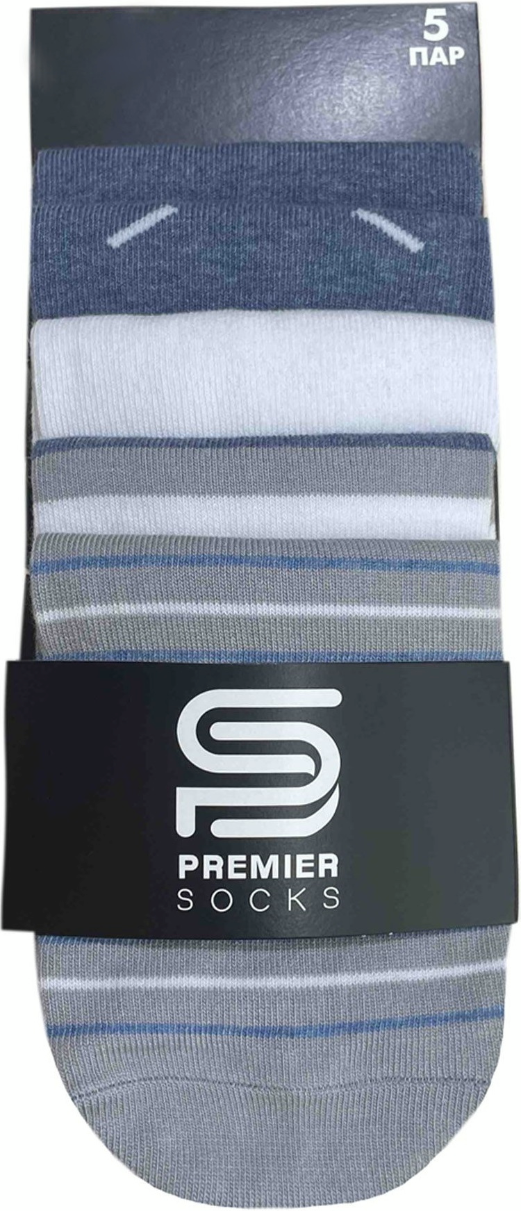 Набор носков мужских Premier Socks 40-41 5 пар разноцветные с принтом (4820163318394) фото 7