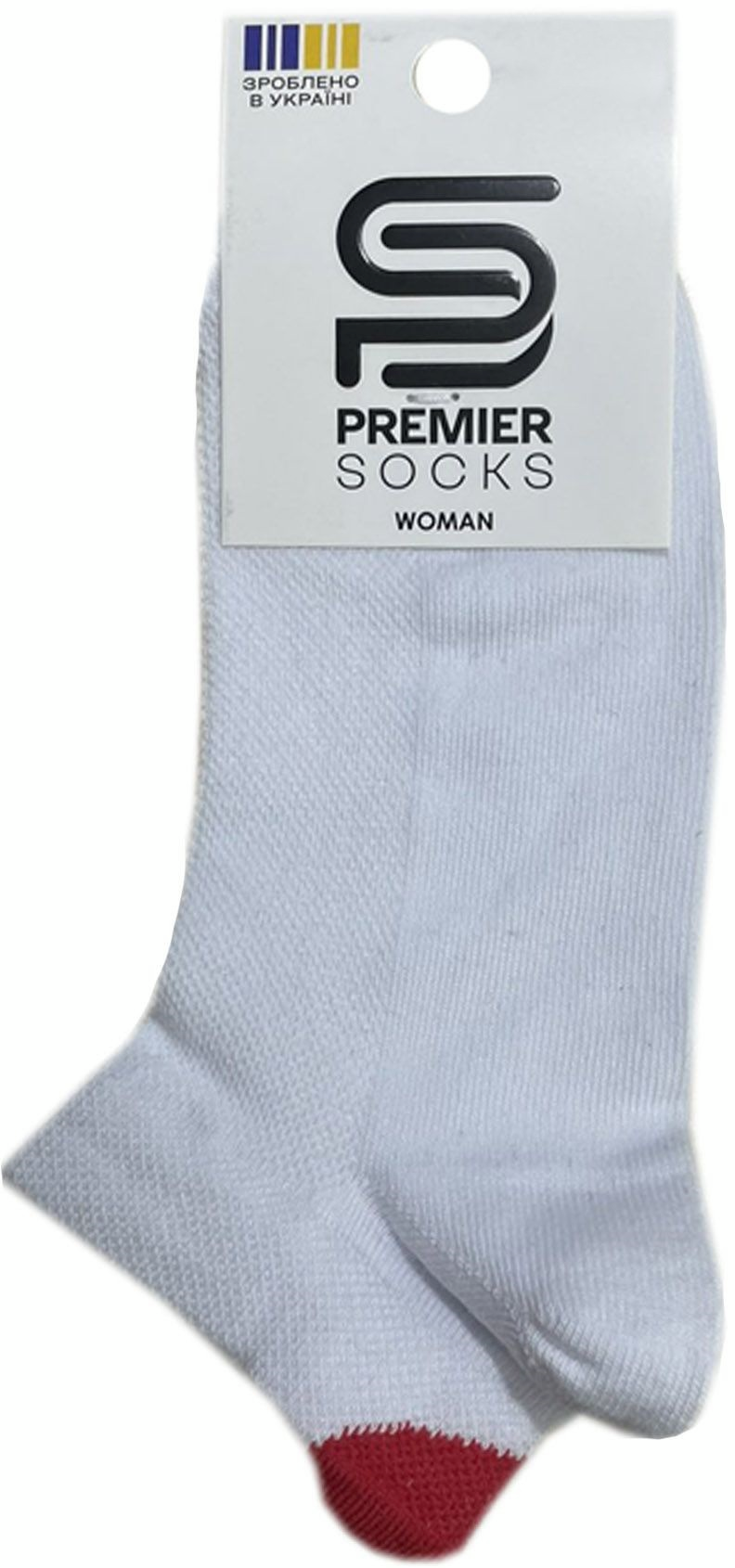 Шкарпетки жіночі Premier Socks 36-40 1 пара білі з принтом Серце (4820163318974)фото2