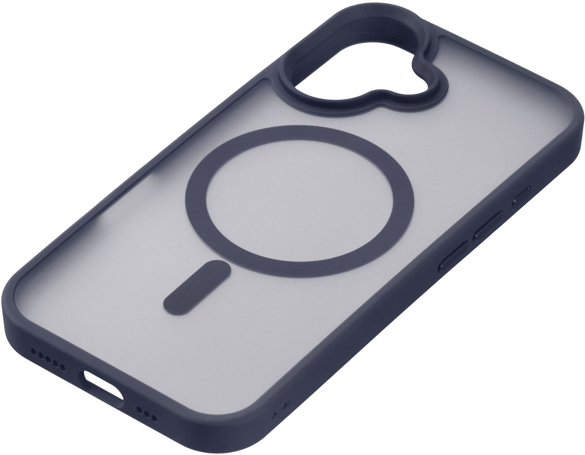 Чохол 2Е Basic для Apple iPhone 16 Soft Touch MagSafe Cover Dark Blue (2E-IPH-16-OCLS-DL)фото3