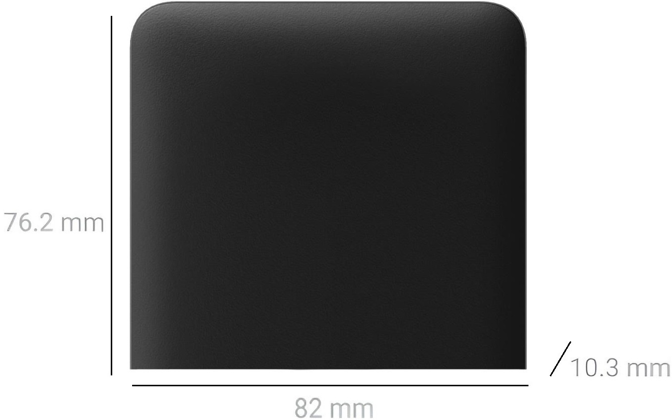 Кнопка боковая для одноклавишного вертикального выключателя Ajax SideButton for LightSwitch Jeweler чёрный (000046456) фото 