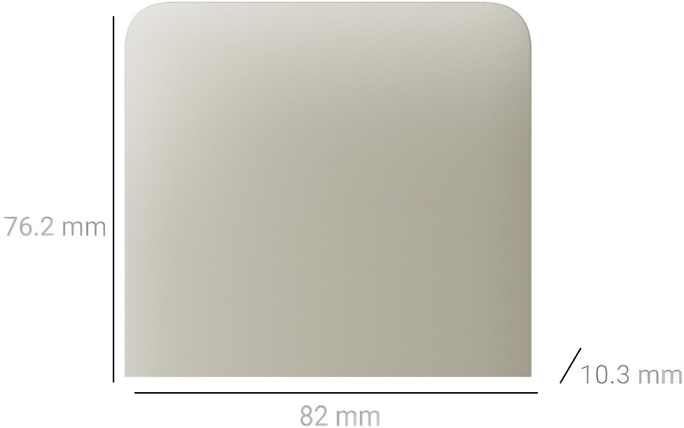 Кнопка боковая для одноклавишного вертикального выключателя Ajax LightSwitch, беспроводной, слоновая кость (000046461) фото 