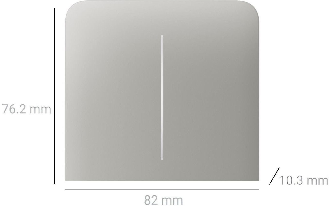 Кнопка боковая для двухклавишного вертикального выключателя Ajax SideButton for LightSwitch, Jeweler, Oyster (000046492) фото 2