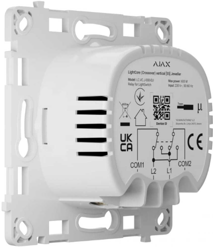 Реле одноклавішне, вимикач Ajax LightSwitch, бездротовий (000046125)фото