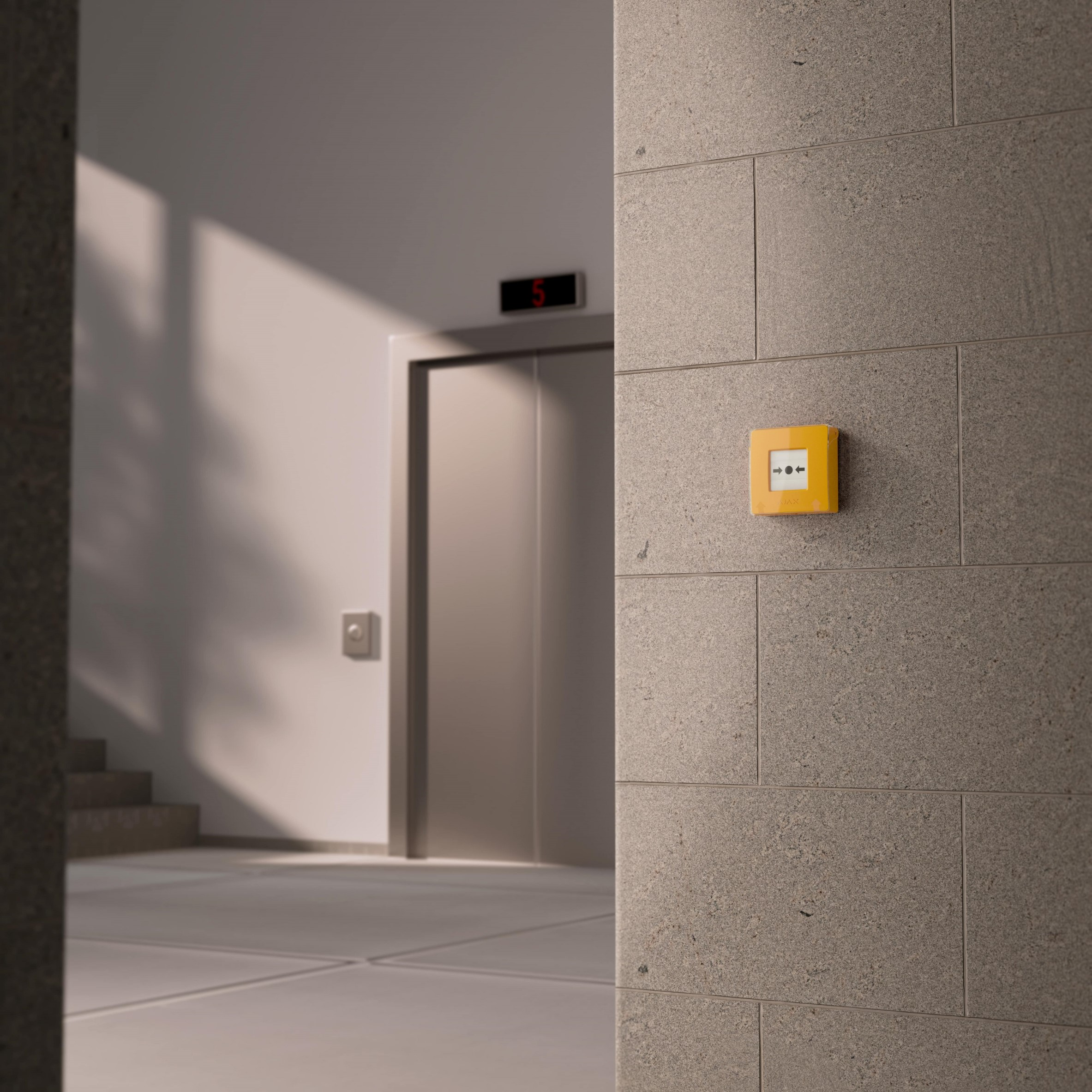 Беспроводная настенная кнопка пожарной тревоги Ajax Manual, желтый (000044795) фото 6
