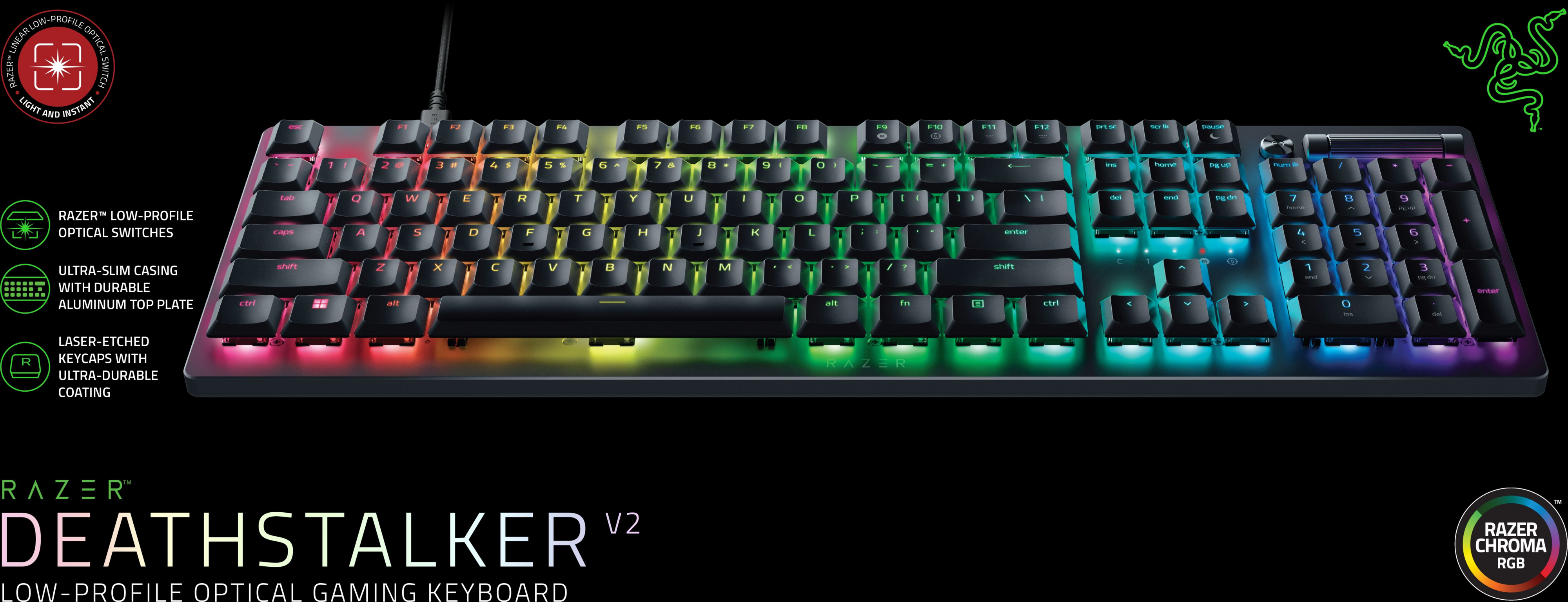 Игровая клавиатура Razer DeathStalker V2 Red Switch RU (RZ03-04500800-R3R1) фото 8