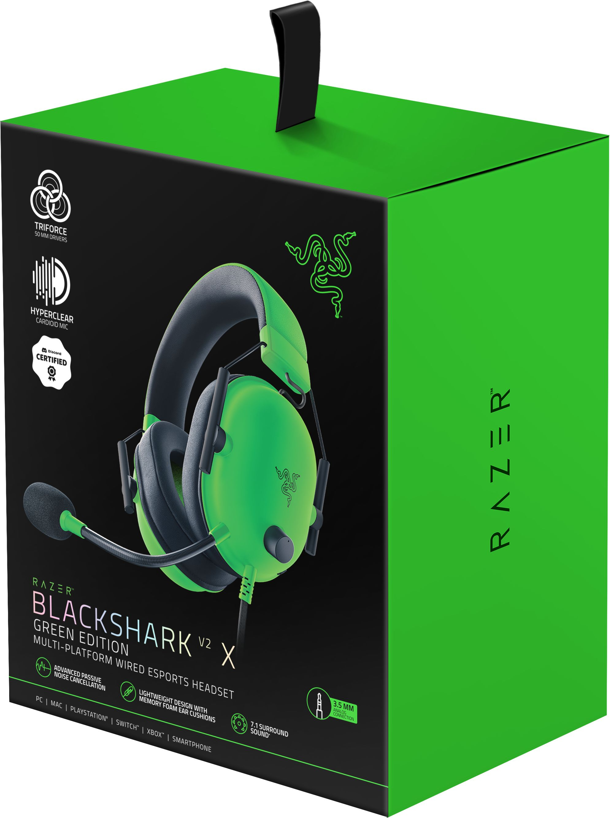 Игровая гарнитура Razer Blackshark V2 X 3.5мм Green (RZ04-03240600-R3M1) фото 5