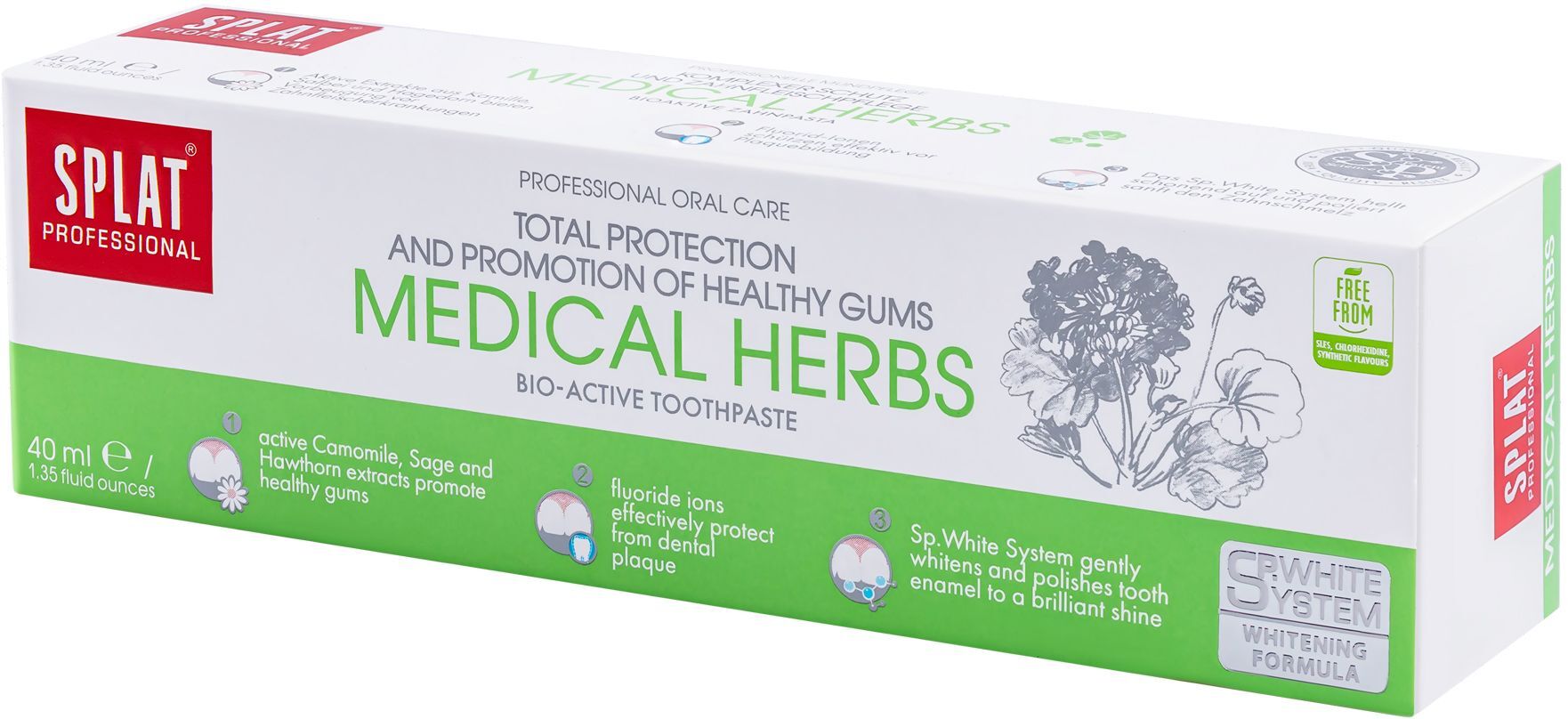 Зубная паста Splat Professional Medical Herbs 40мл фото 4