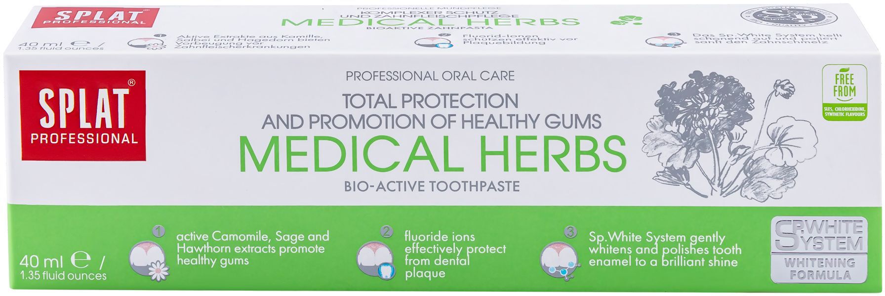 Зубная паста Splat Professional Medical Herbs 40мл фото 5