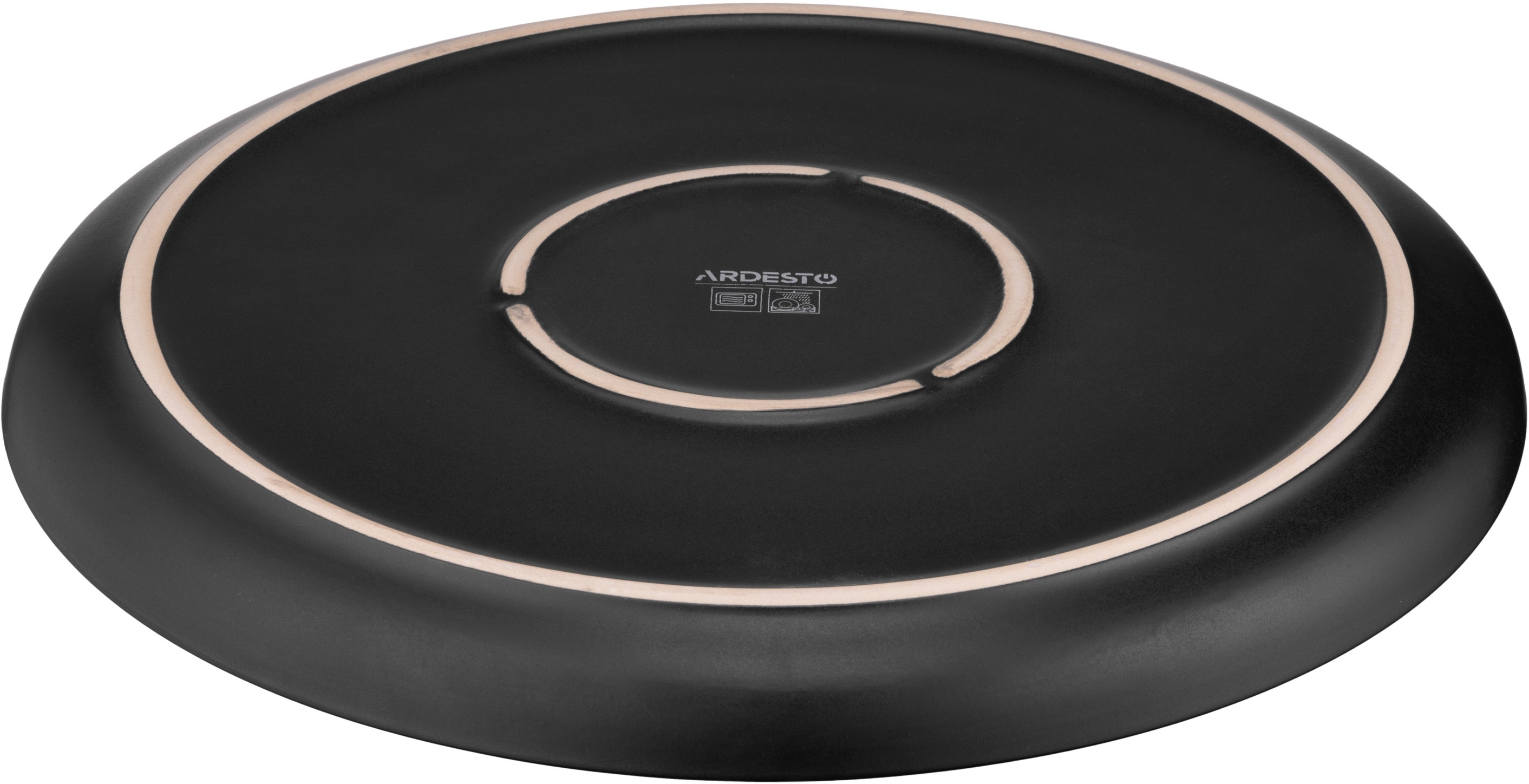 Тарелка обеденная ARDESTO Bolzano, 26.6см, черно-зеленый (AR2927BM) фото 5