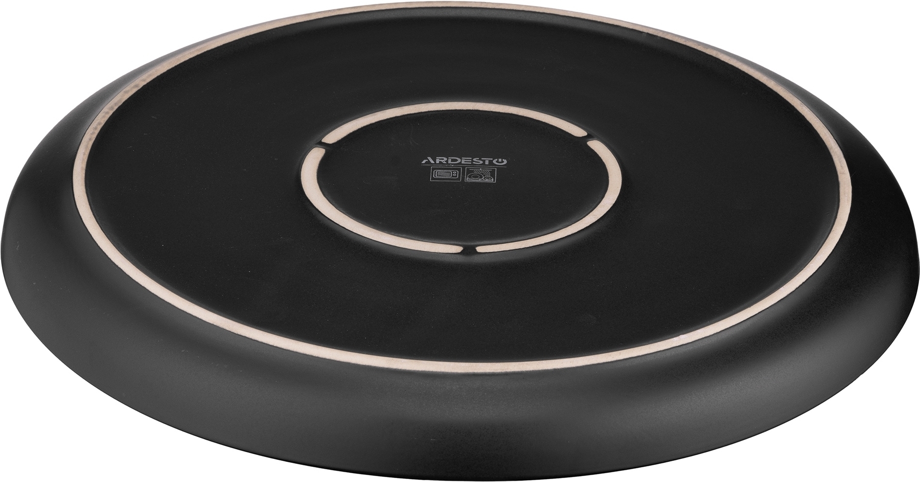 Тарілка обідня ARDESTO Bolzano, 26.6см, чорно-коричневий (AR2927BB)фото5