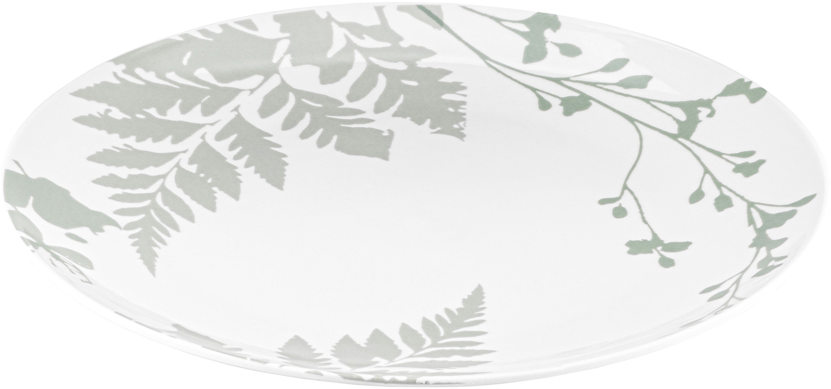 Тарілка обідня Ardesto Capri, 26.8см, біло-зелений (AR0427CWG)фото2