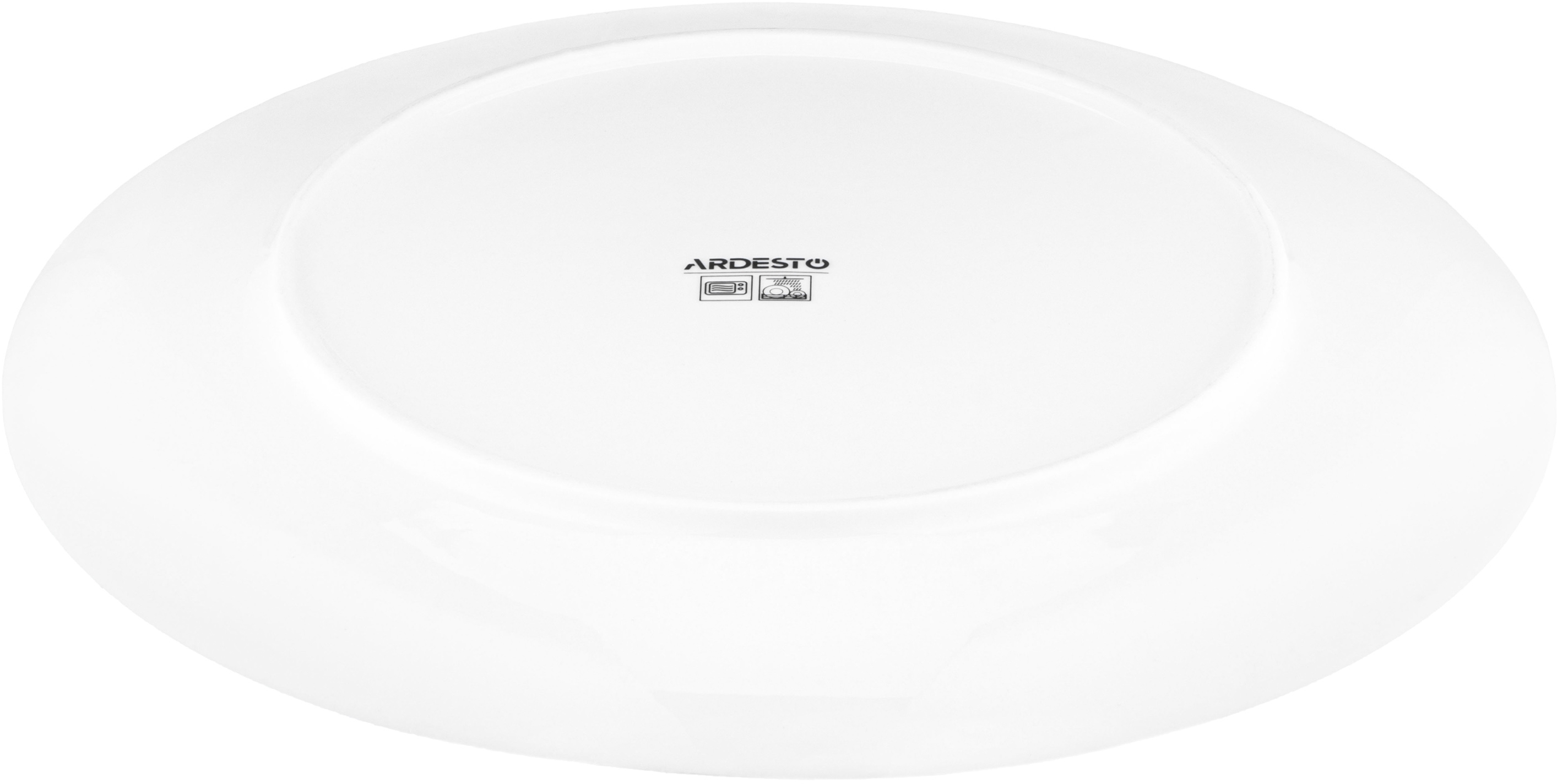 Тарілка обідня Ardesto Capri, 26.8см, біло-зелений (AR0427CWG)фото4