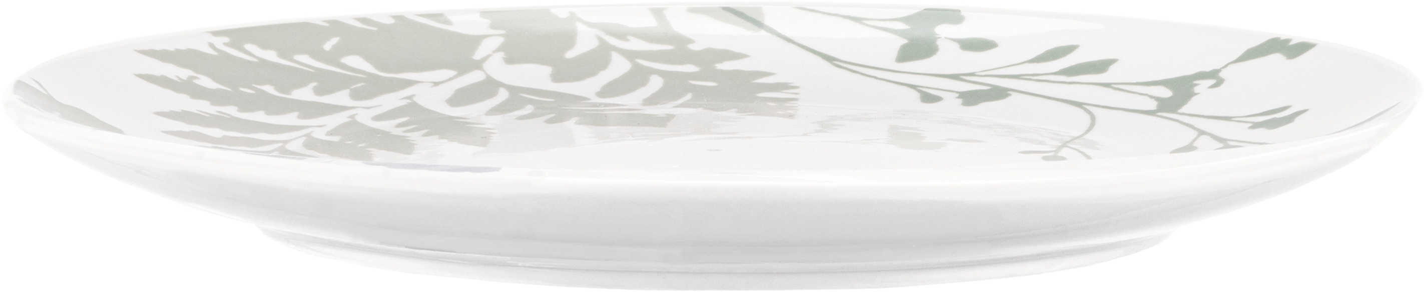 Тарілка обідня Ardesto Capri, 26.8см, біло-зелений (AR0427CWG)фото3