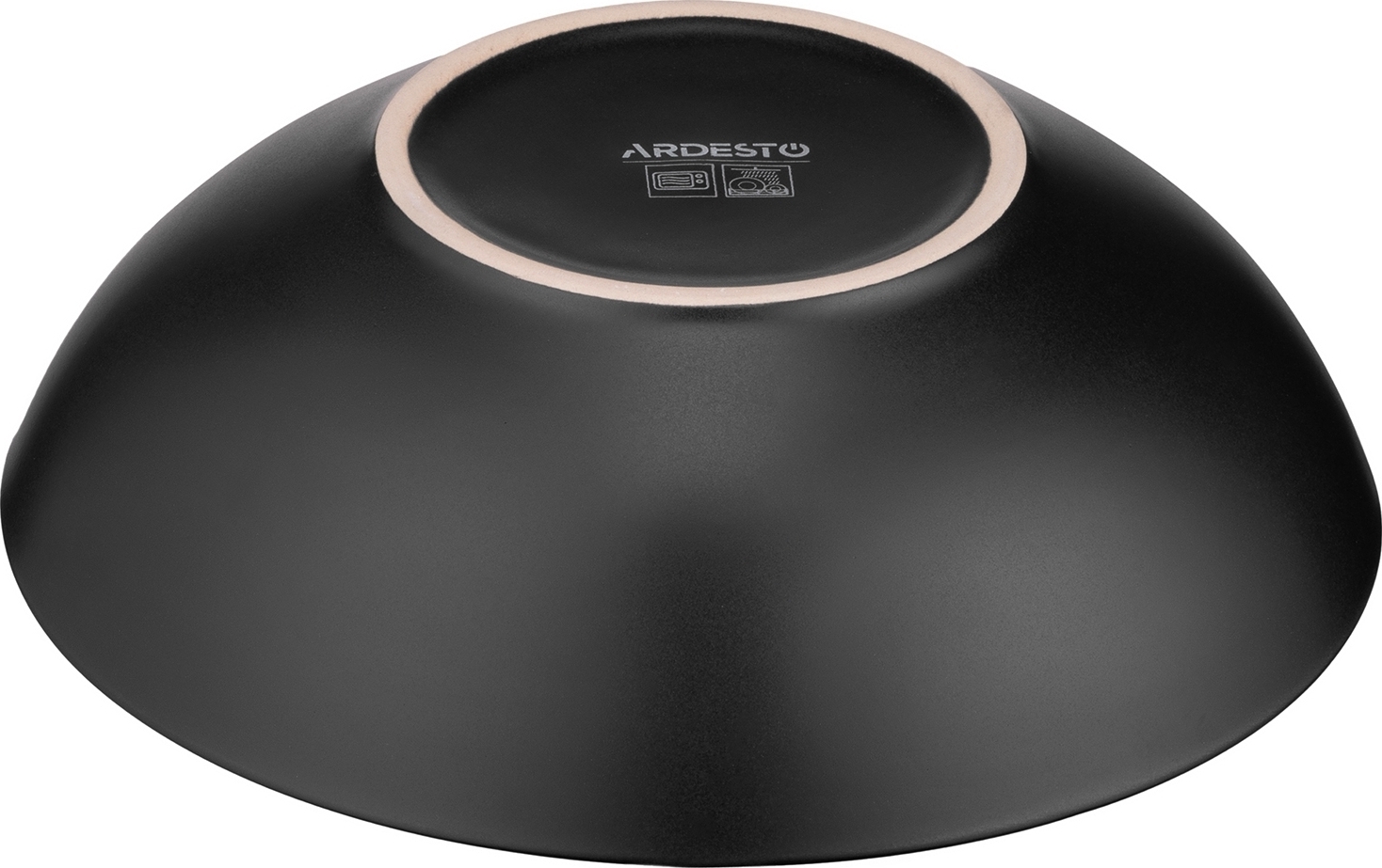 Тарілка супова ARDESTO Bolzano, 630мл, 18см, чорно-коричневий (AR2918BB)фото4