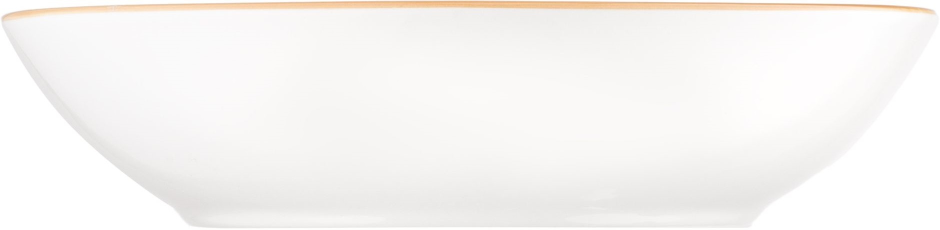 Тарелка суповая ARDESTO Siena, 790мл, 20см, бело-желтый (AR2920SBG) фото 3