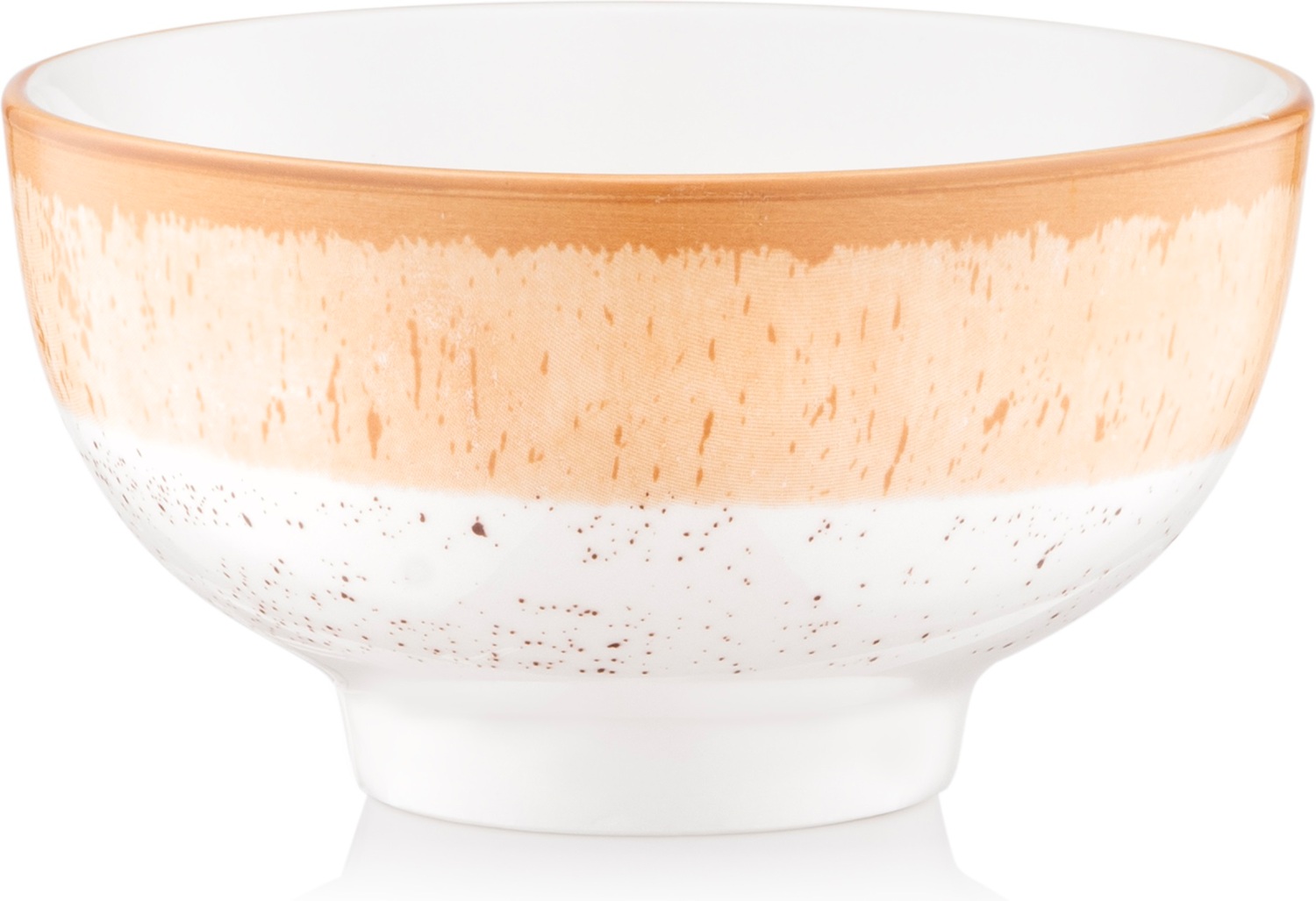 Салатник Ardesto Siena, 340мл, 11.5см, біло-жовтий (AR2914SBG)фото