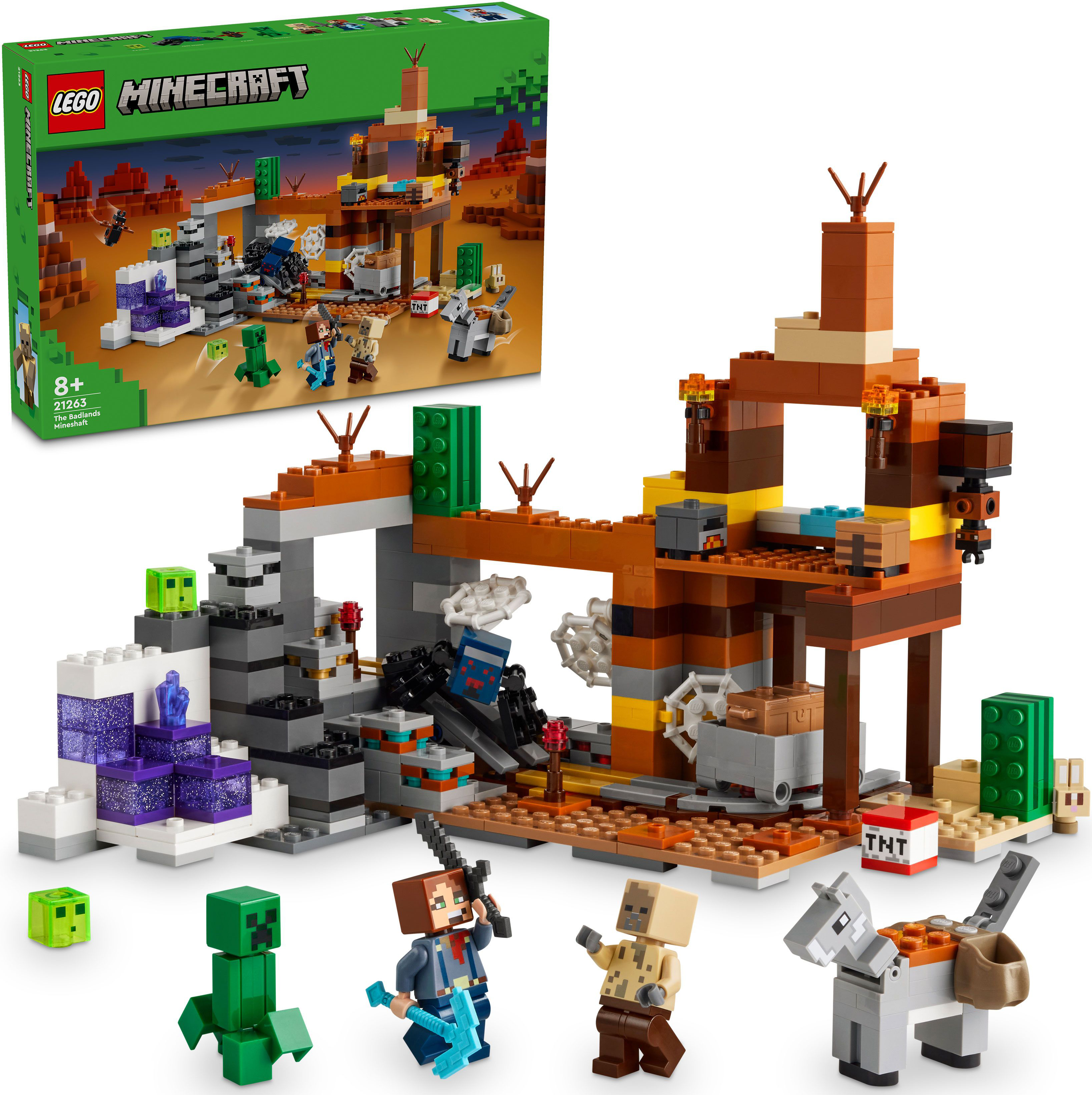 Конструктор LEGO 21263 Minecraft Покинутая шахта в бесплодных земляхфото19