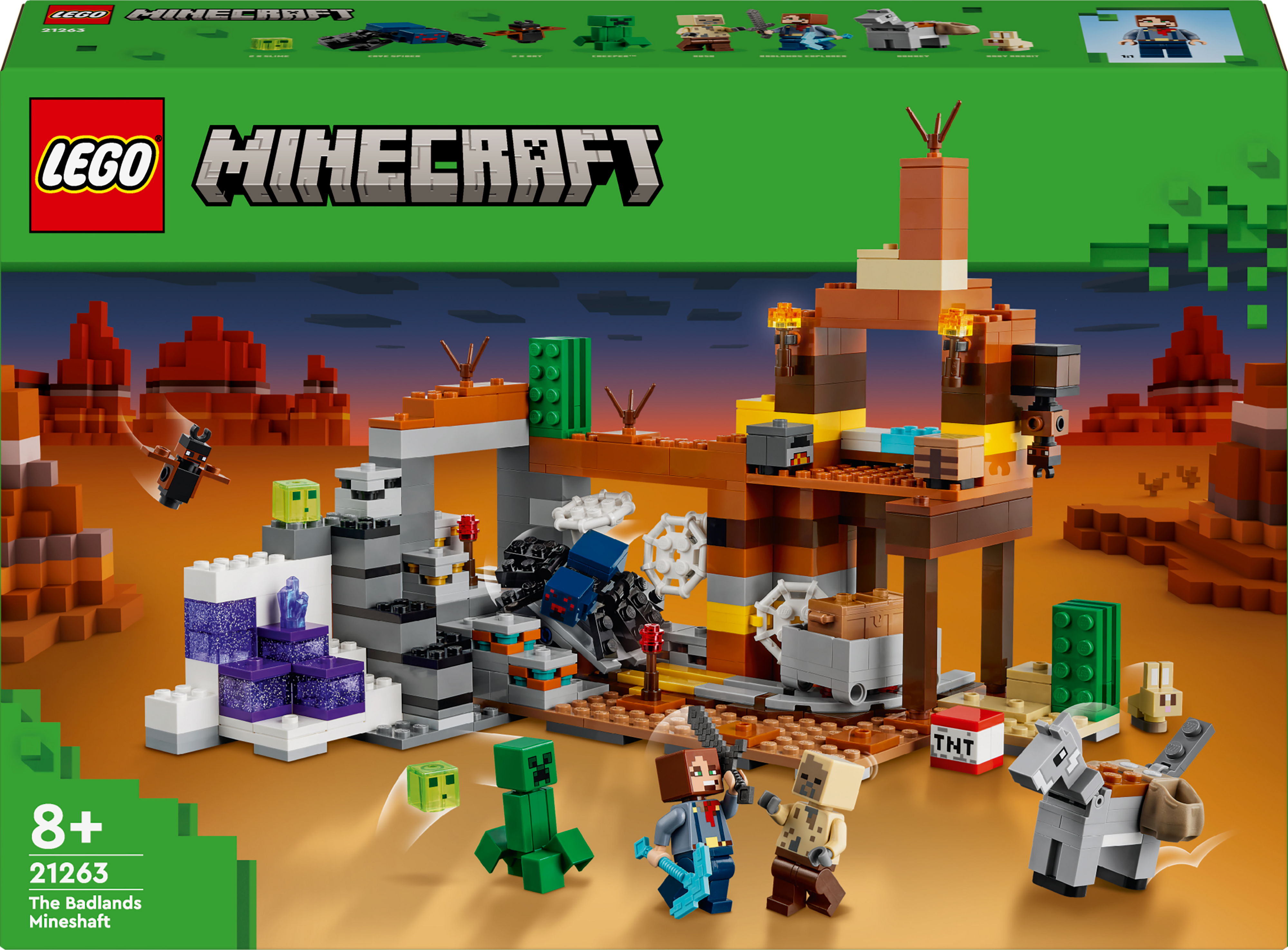 Конструктор LEGO 21263 Minecraft Покинутая шахта в бесплодных землях фото 2