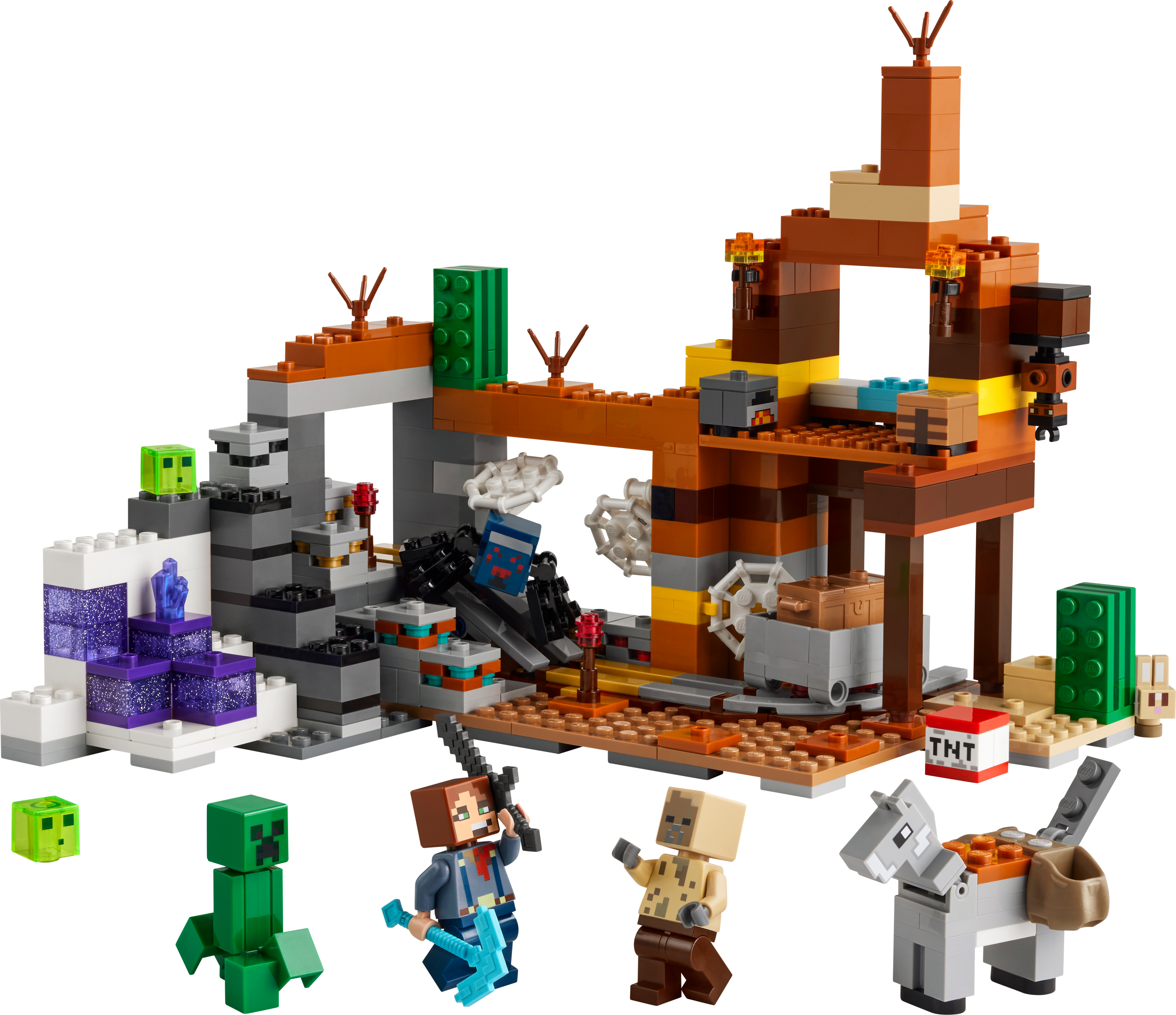 Конструктор LEGO 21263 Minecraft Покинутая шахта в бесплодных землях фото 6