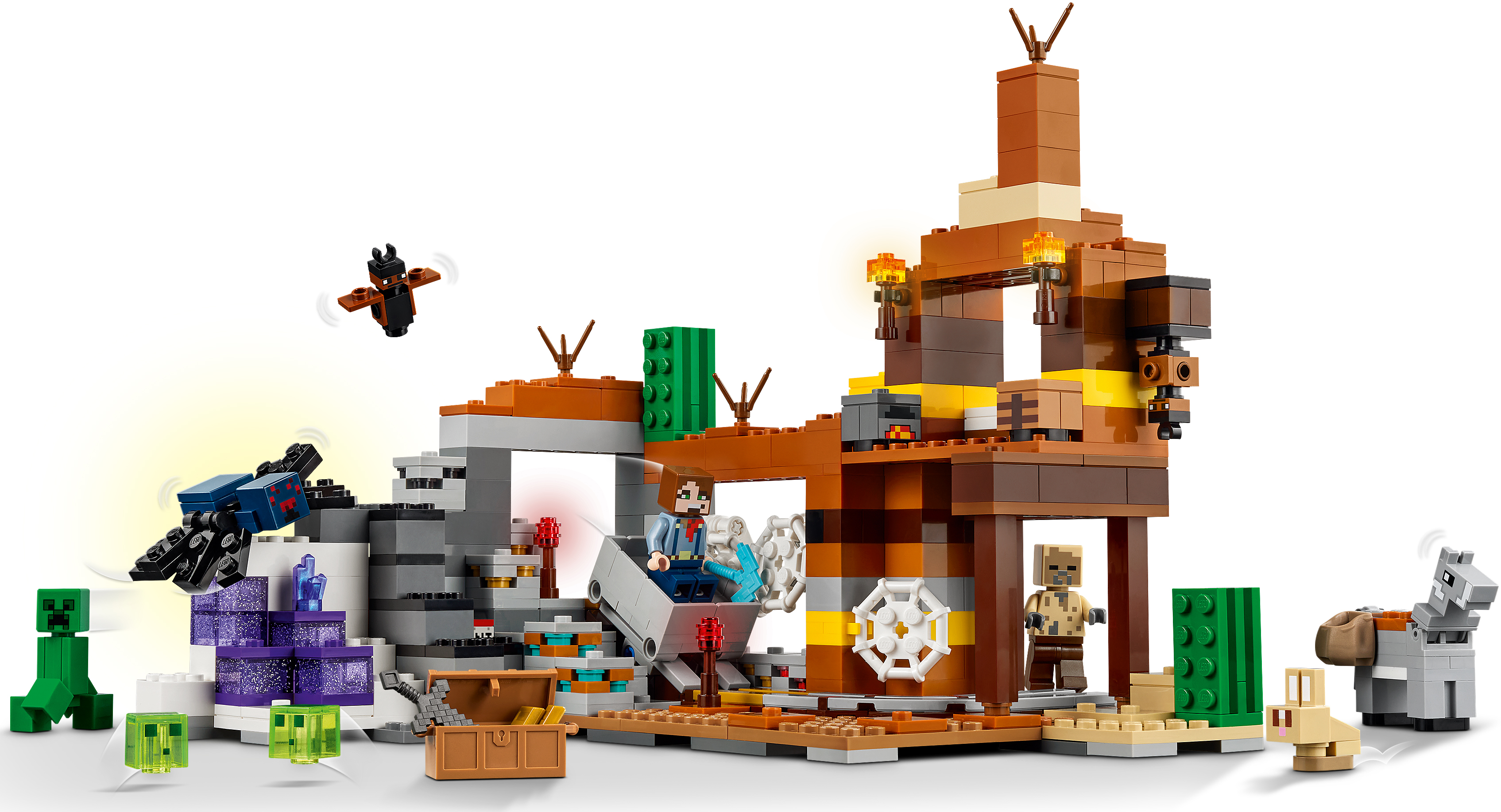 Конструктор LEGO 21263 Minecraft Покинутая шахта в бесплодных земляхфото4