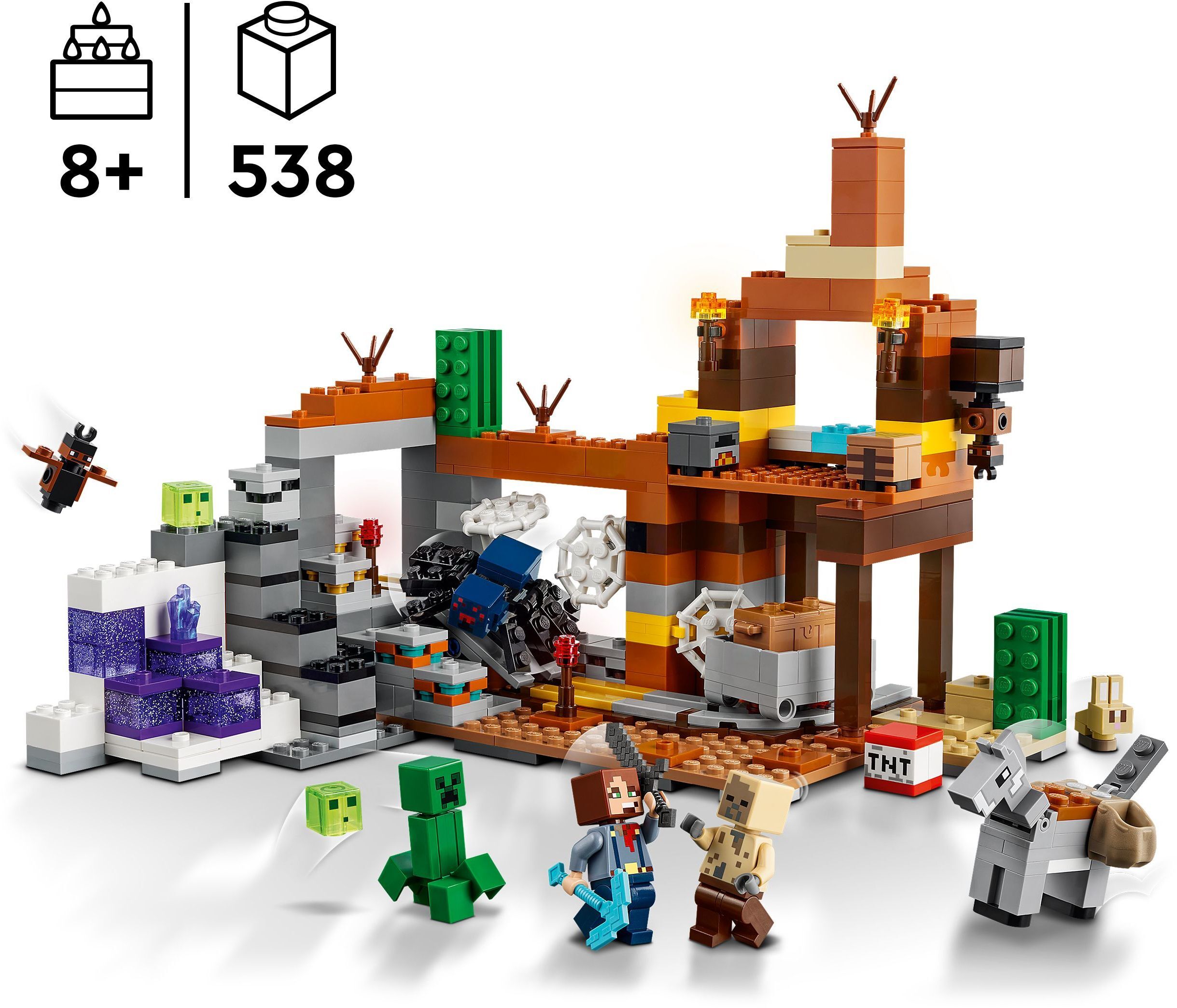 LEGO 21263 Minecraft Покинута шахта в безплідних земляхфото2